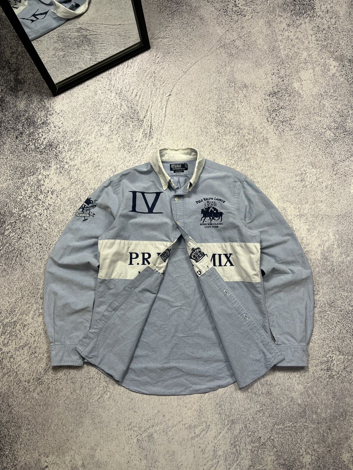 Polo Ralph Lauren × Ralph Lauren × Vintage Polo Ralph Lauren Mercer Bleecker Classic 2009 Team Shirt Size US M / EU 48-50 / 2 - 14 Thumbnail