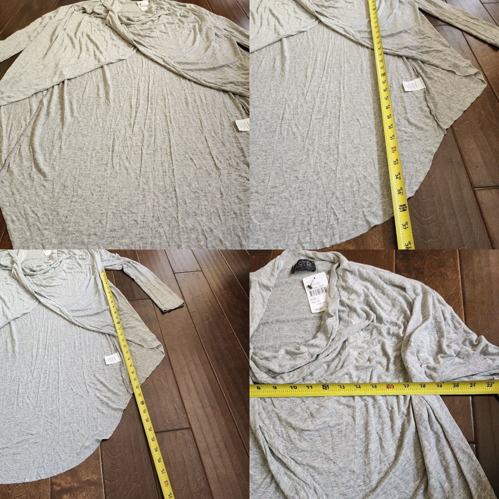 Vintage ASTR Blouse Cowl Neck Gray - Women - Size L - NWT Size L / US 10 / IT 46 - 8 Thumbnail