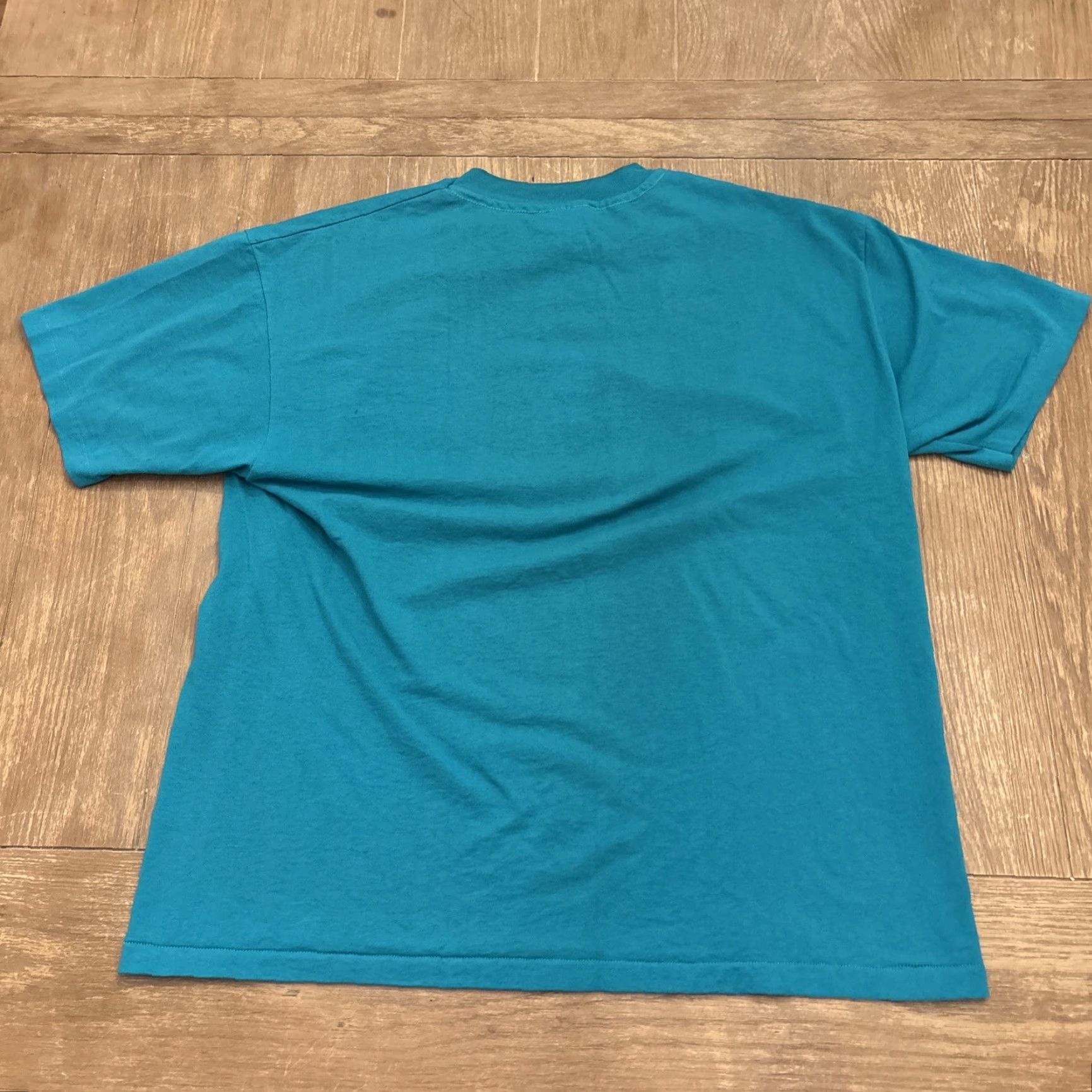Hanes VINTAGE Goose Pond Scout Reservation T-Shirt XL Teal Hanes Crew Neck BSA Single Stitch Mens Size US XL / EU 56 / 4 - 5 Thumbnail
