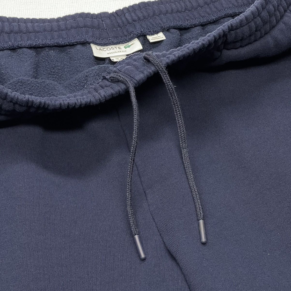 Lacoste Lacoste Sweat Shorts Blue Stripe Letter Logo Navy Drawstring Size US 36 / EU 52 - 4 Thumbnail