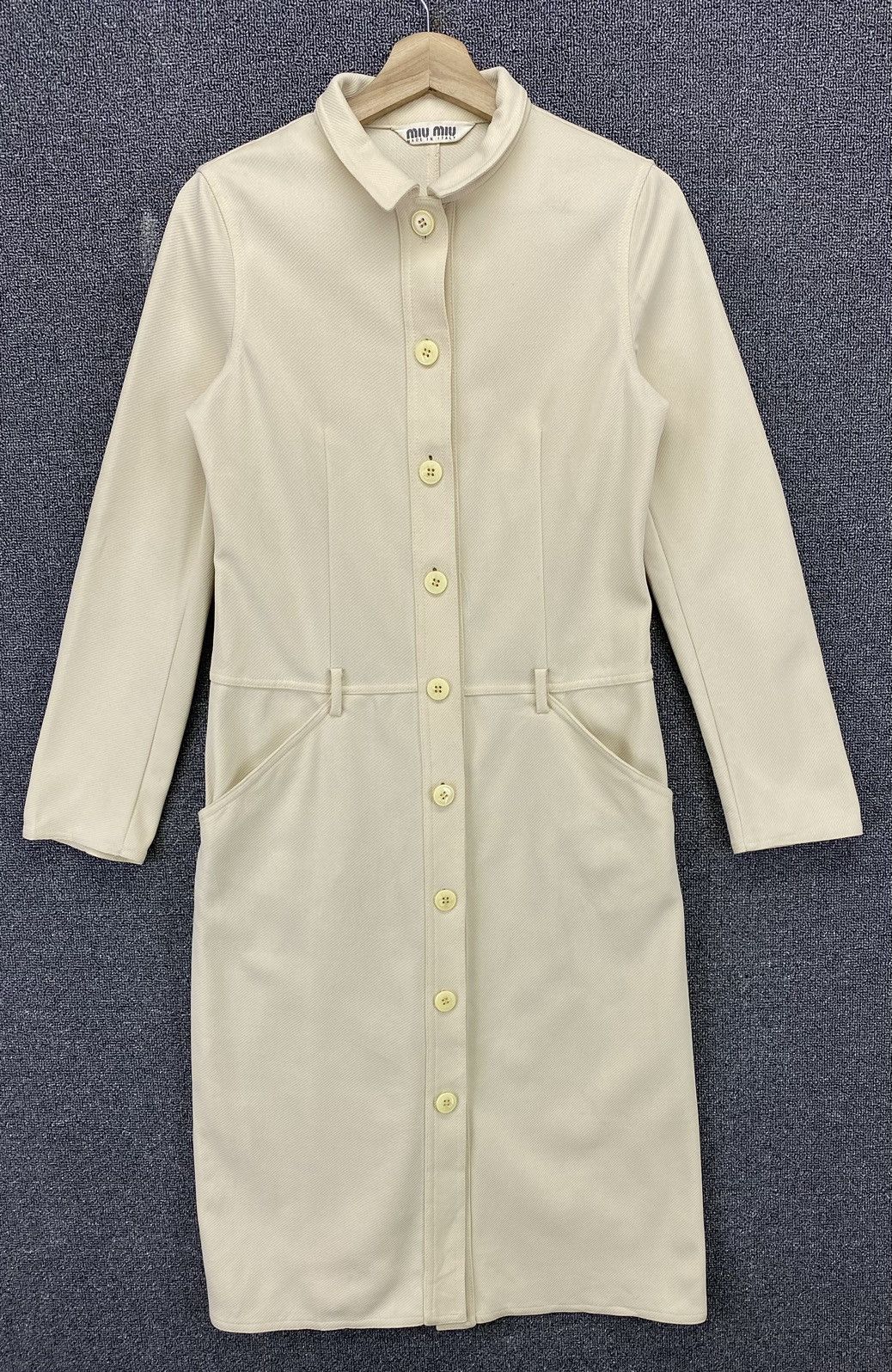 Miu Miu × Prada Vintage Miu Miu Prada Button Up Long Coat Jacket Size M / US 6-8 / IT 42-44 - 1 Thumbnail