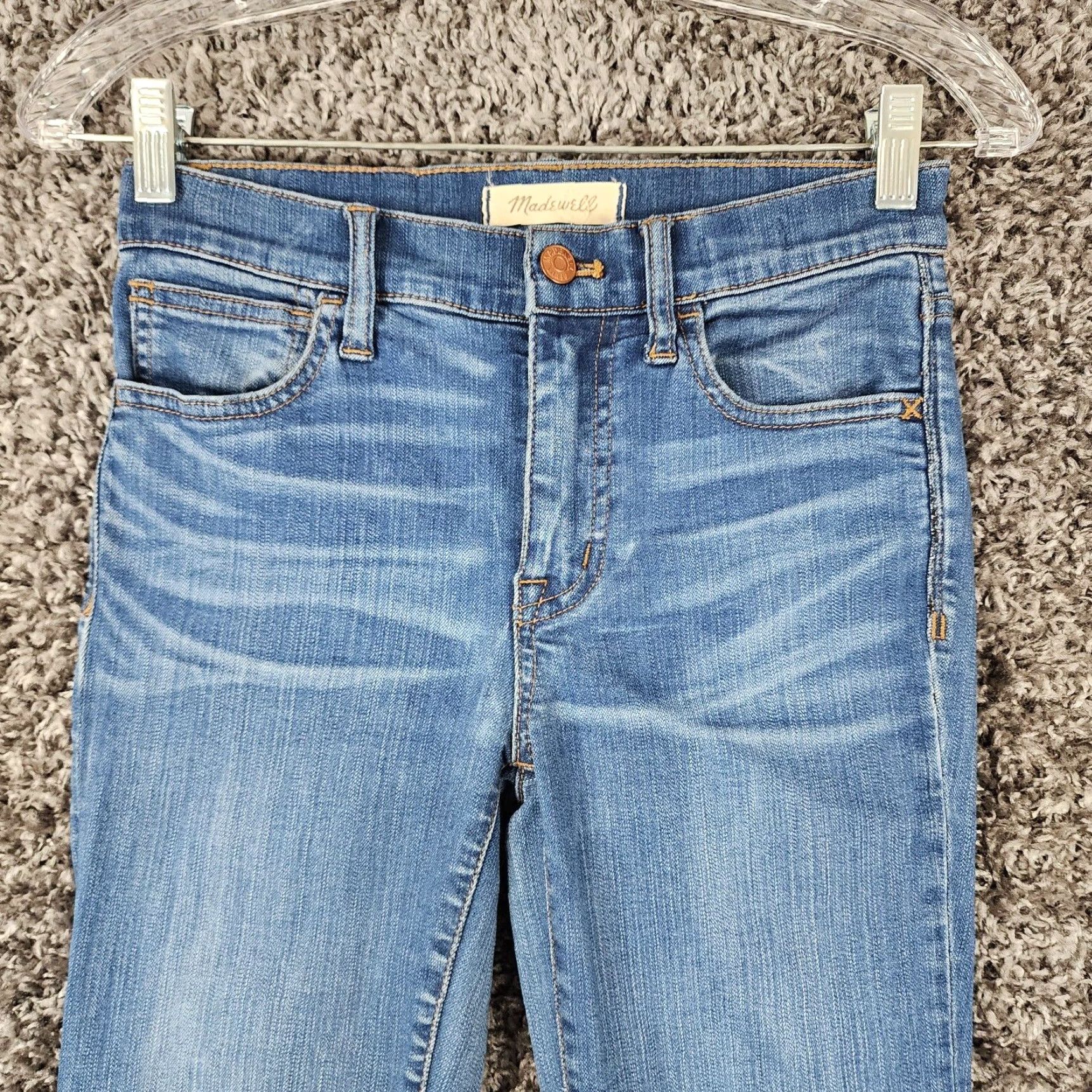 Madewell Madewell Womens Roadtripper Skinny Blue Jeans Size 24 Size 42" / US 20 - 2 Thumbnail