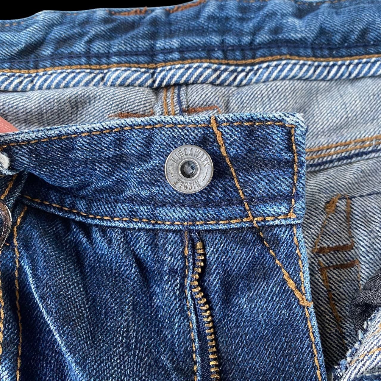 HIDEAWAYS Japan Hideaways Nicole Distressed "Engineered"Panelled Denim Size US 30 / EU 46 - 9 Thumbnail