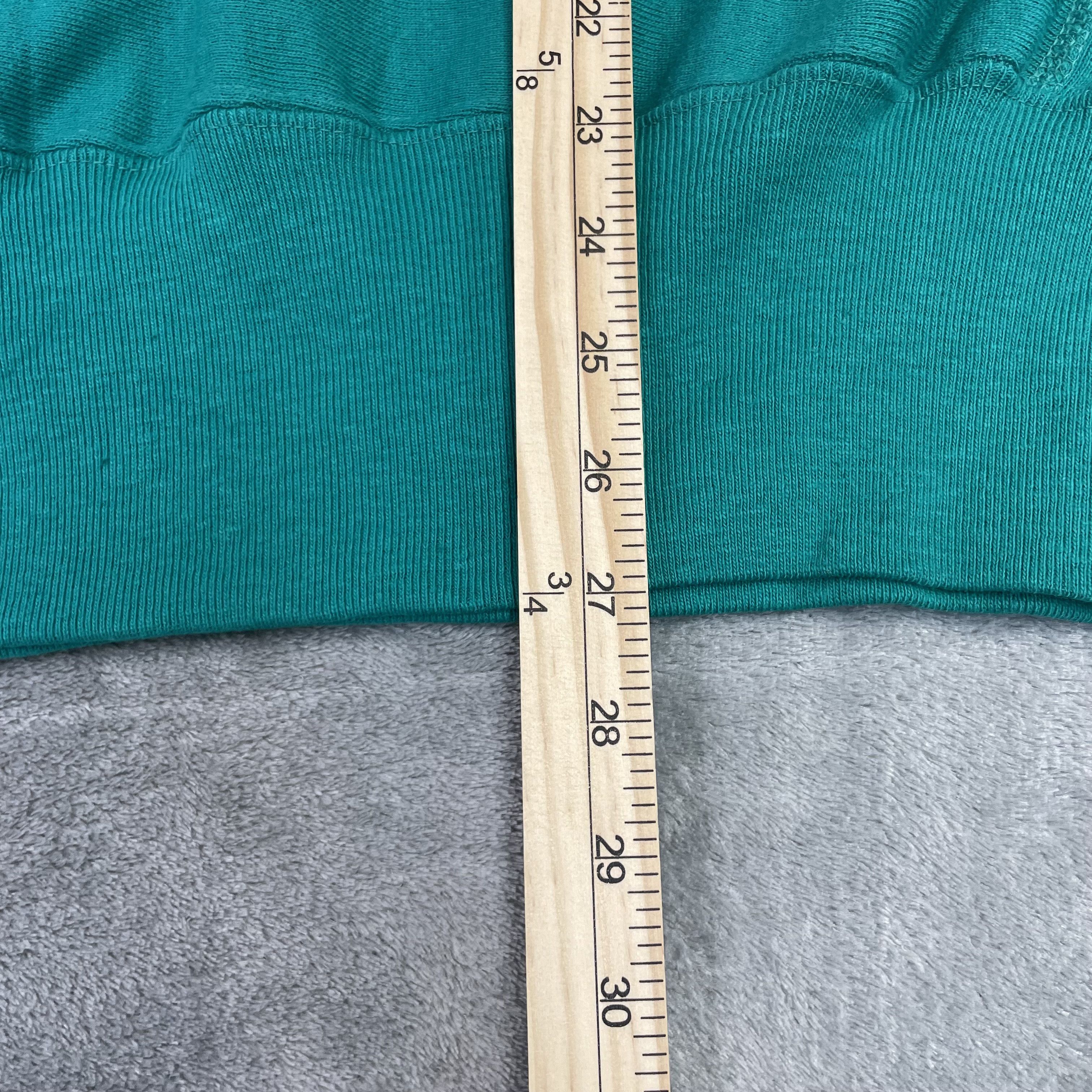 Champion × Vintage Vintage 90s Champion Spellout Reverse Weave Sweatshirt teal Size US L / EU 52-54 / 3 - 8 Thumbnail