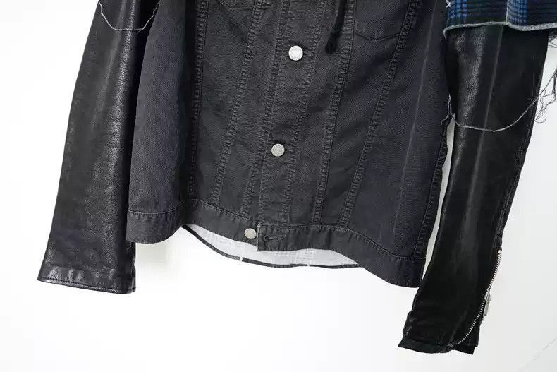 Undercover undercover denim jacket with leather sleeves Size US M / EU 48-50 / 2 - 6 Thumbnail