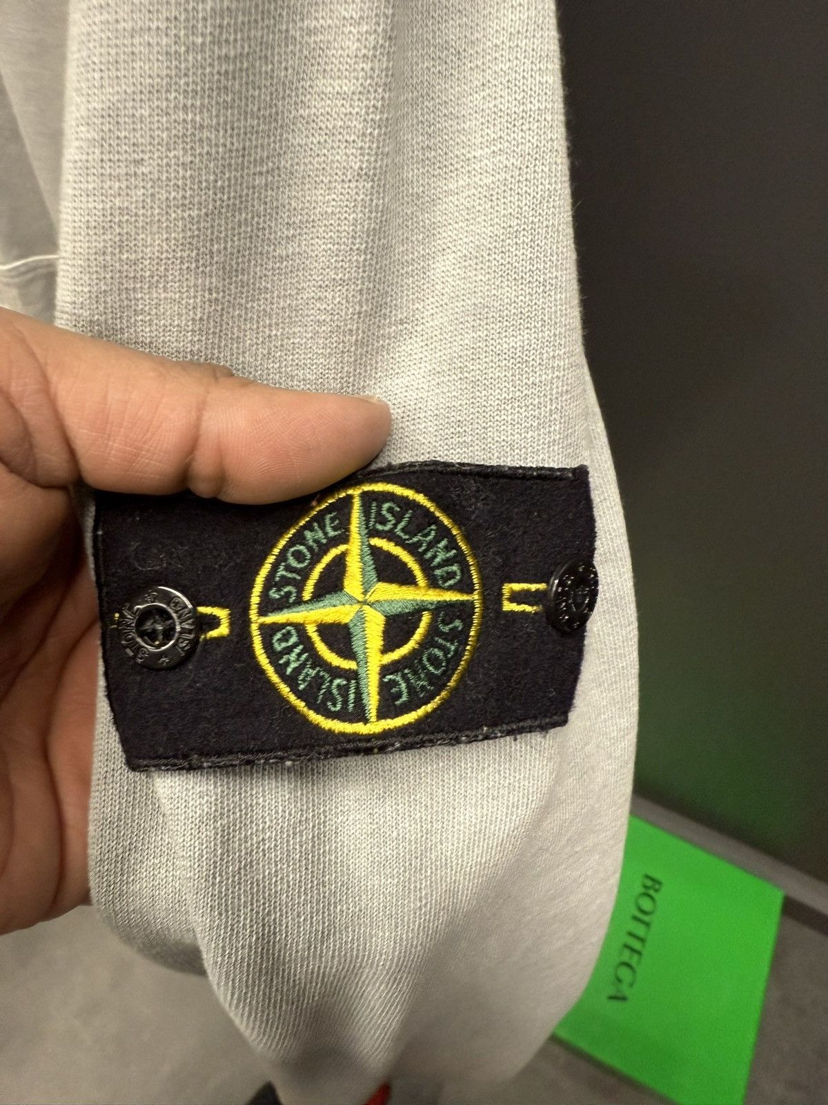 Stone Island Stone Island Patch Hoodie Light Grey - Large Size US L / EU 52-54 / 3 - 3 Thumbnail