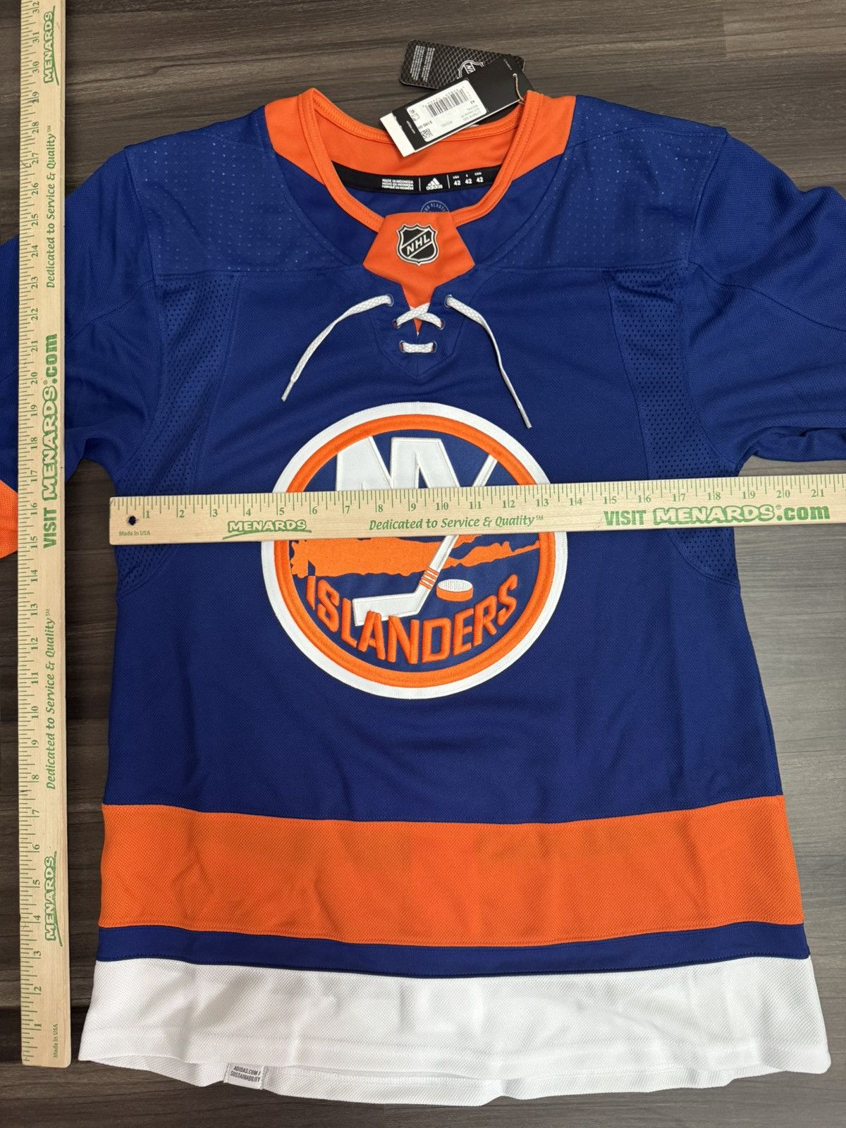 Adidas New York Islander NHL Home Blue Premier Jersey Size 42 Size US S / EU 44-46 / 1 - 6 Thumbnail