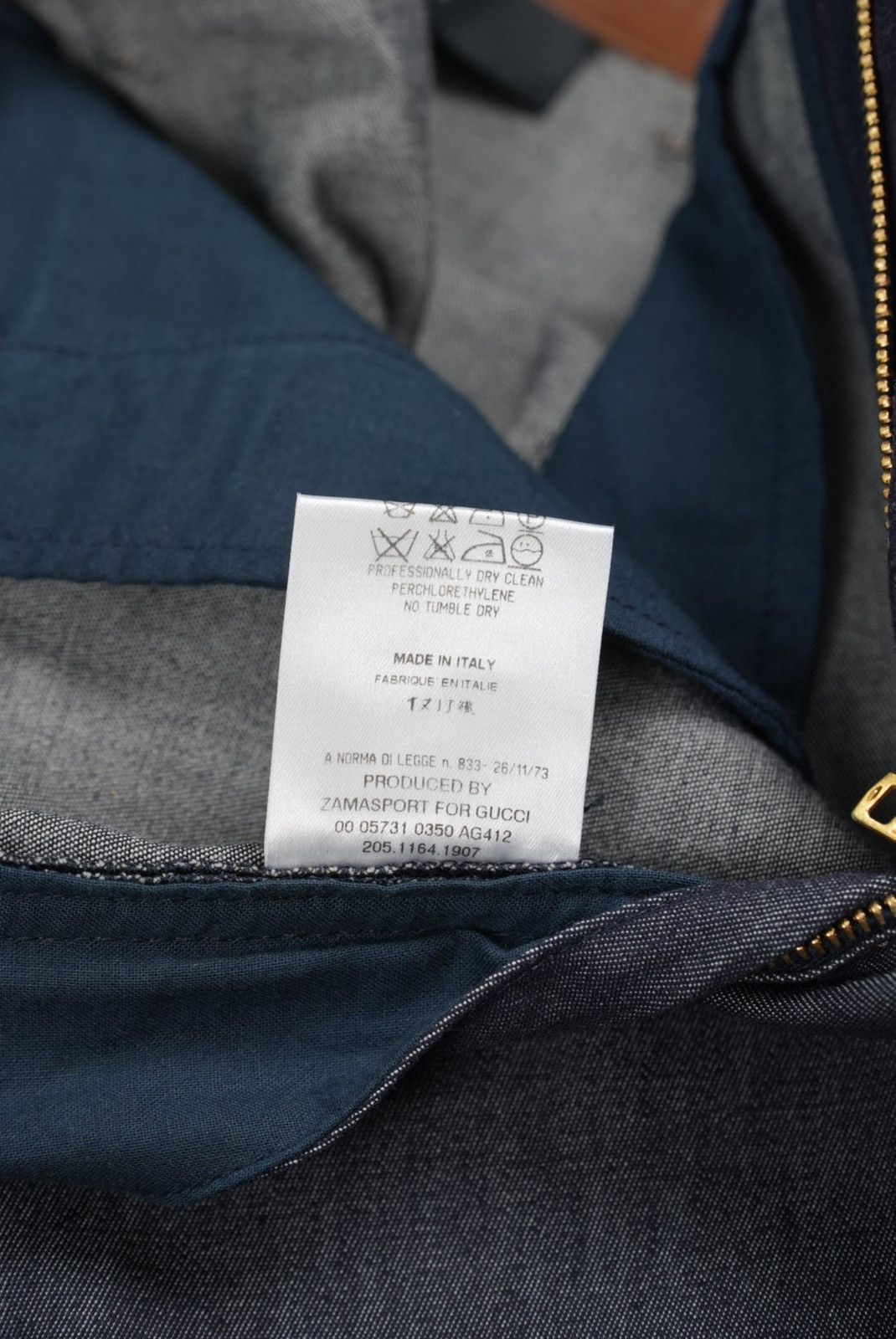 Gucci Gucci Denim Lamb Leather Tight Knee-Length Skirt Size 27" / US 4 / IT 40 - 12 Thumbnail