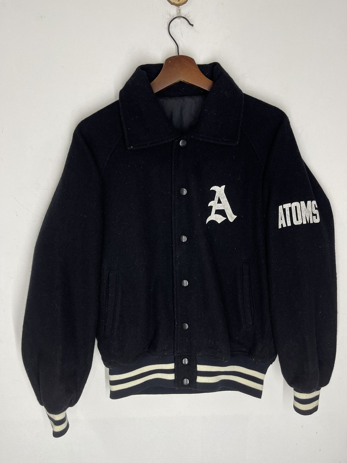 Japanese Brand × Vintage VINTAGE ATOMS WOOL VARSITY STREET FASHION AKIRA Size US M / EU 48-50 / 2 - 2 Thumbnail