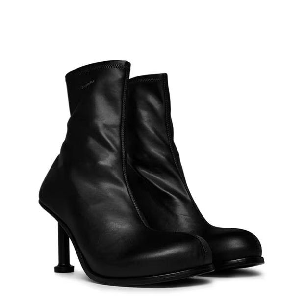 Balenciaga o1g2r1mq0924 Mallorca Heeled Ankle Boots in Black Size US 8 / IT 38 - 3 Thumbnail