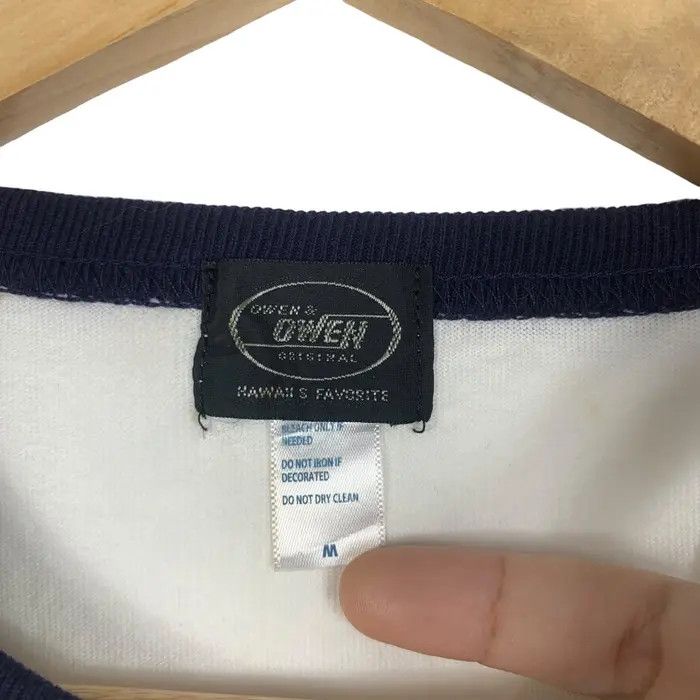 Vintage Vintage OWEN ON OWEN Hawaii Favourite Surf Ringer Tee Shirt Size M / US 6-8 / IT 42-44 - 7 Thumbnail