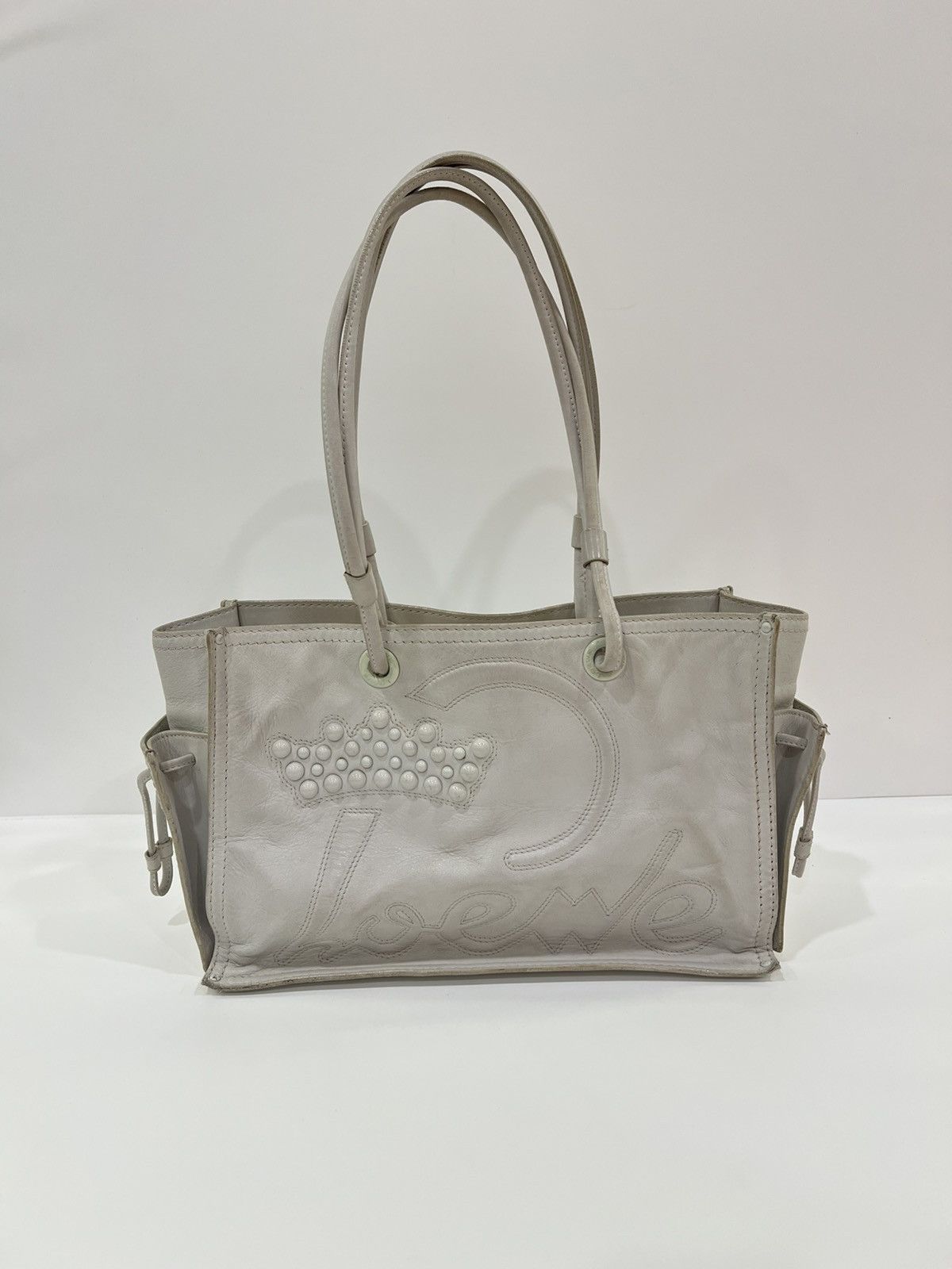 Loewe Loewe White Leather Crown totebag Size ONE SIZE - 5 Thumbnail