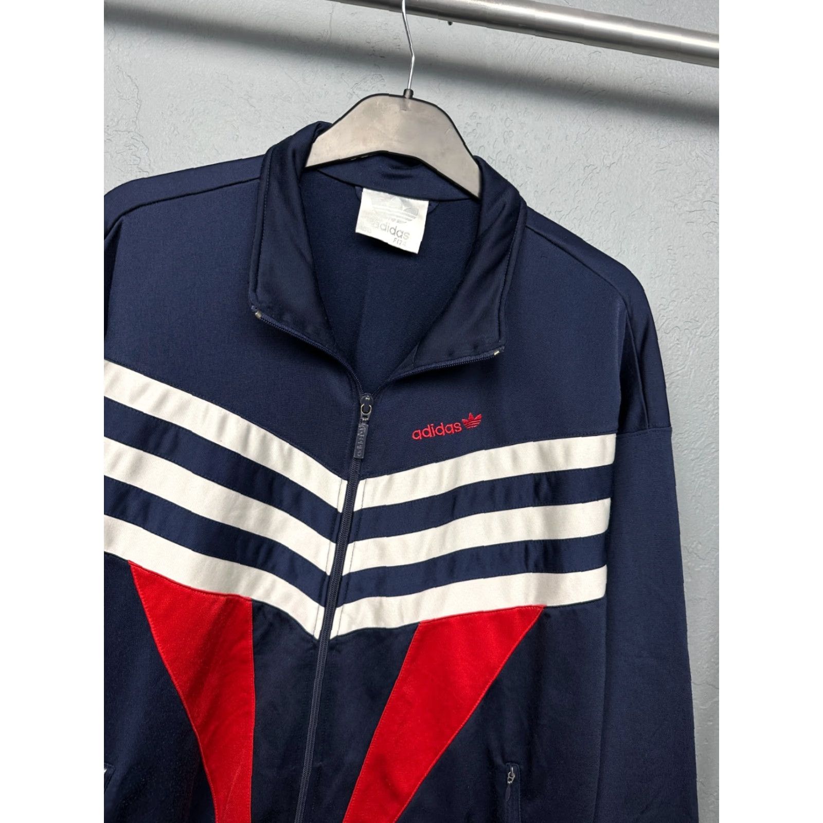 Adidas Adidas Vintage Jacket Track Adidas Mens M Blue Size US M / EU 48-50 / 2 - 2 Thumbnail