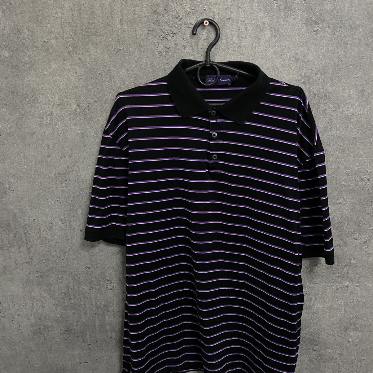 Polo Ralph Lauren Polo Ralph Lauren Purple Label Striped Polo t-shirt Size US XL / EU 56 / 4 - 4 Thumbnail