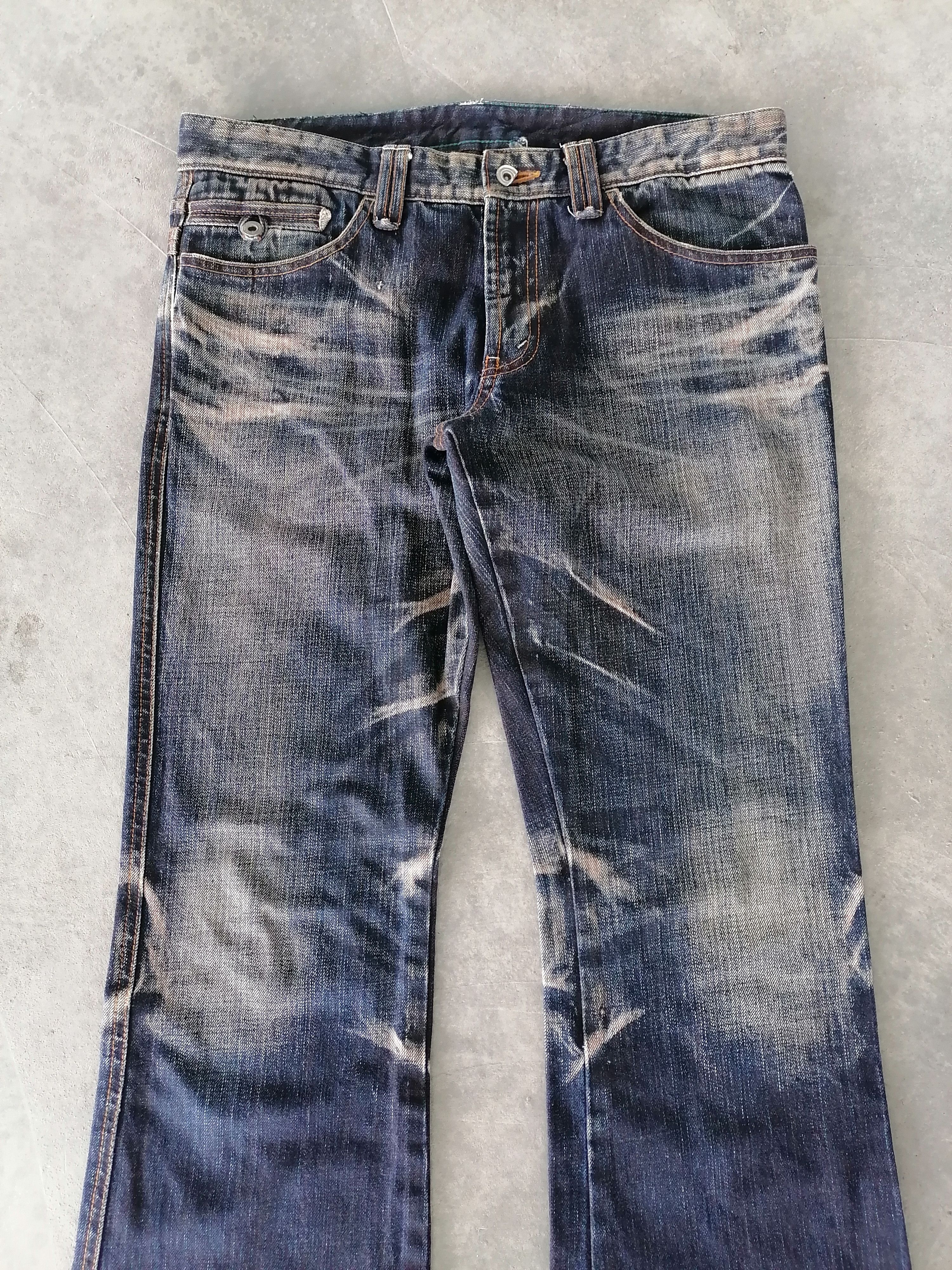 Hysteric Glamour × If Six Was Nine Flare Jeans High Street Claw Mark Distressed Denim Pants Size US 32 / EU 48 - 4 Thumbnail