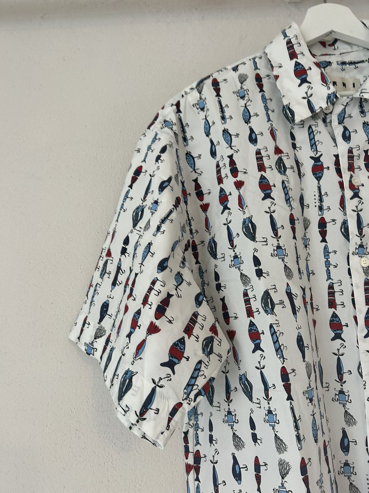 Marni Fish Print Bowling Shirt Size US M / EU 48-50 / 2 - 4 Thumbnail