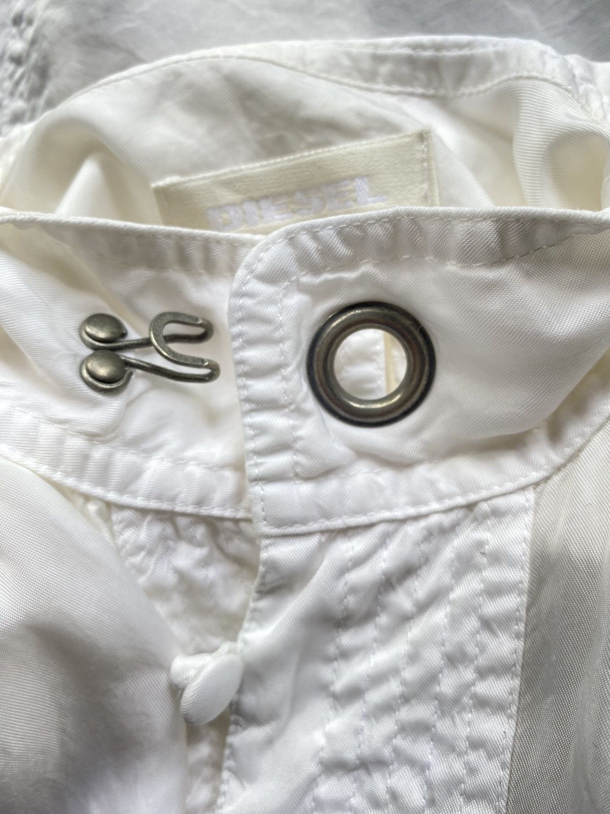 Diesel DIESEL White High-Collar Blouse Shirt Size S / US 4 / IT 40 - 4 Thumbnail