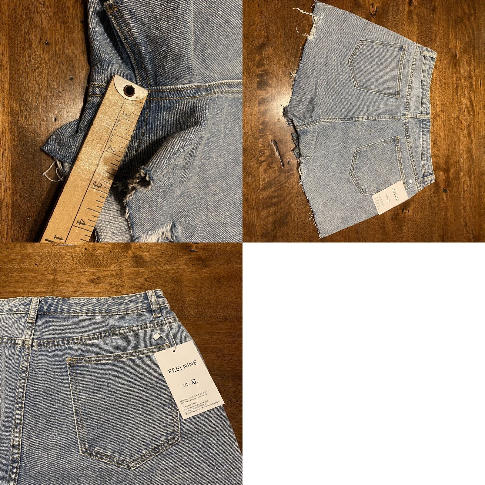 Vintage VINTAGE Feelnine Women's Shorts XL Light Wash Blue Denim Mom 31" Waist 3" Inseam Jeans Size 40" / US 18 - 8 Thumbnail