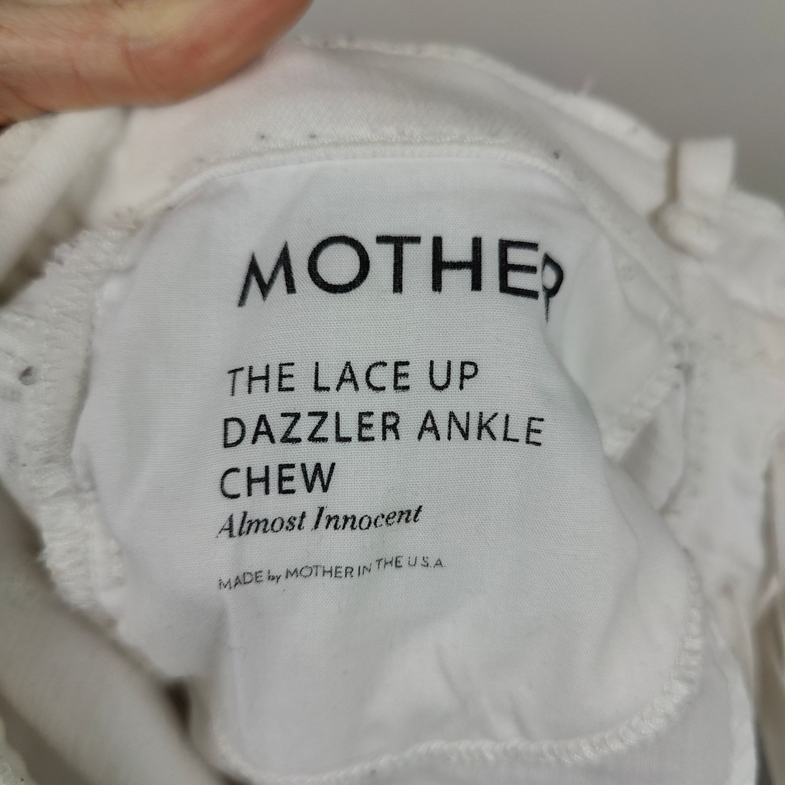 MOTHER Mother The Lace Up Dazzler Ankle Chew Jeans Womens 25 Size 25" / US 0 / IT 36 - 11 Thumbnail