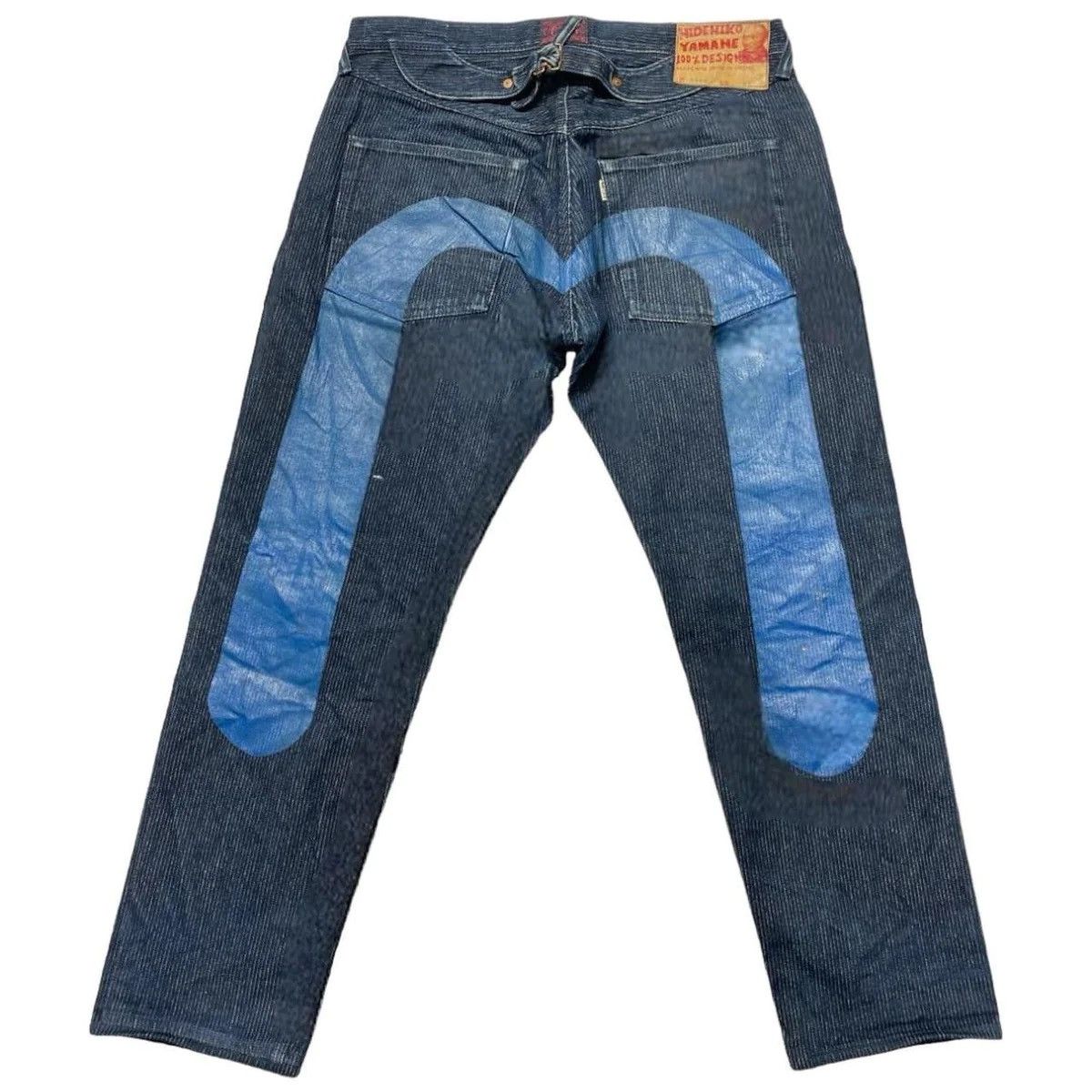 image of Evisu Evisu Yamane Blue Corduroy Diacock Denim [36-32], Men's