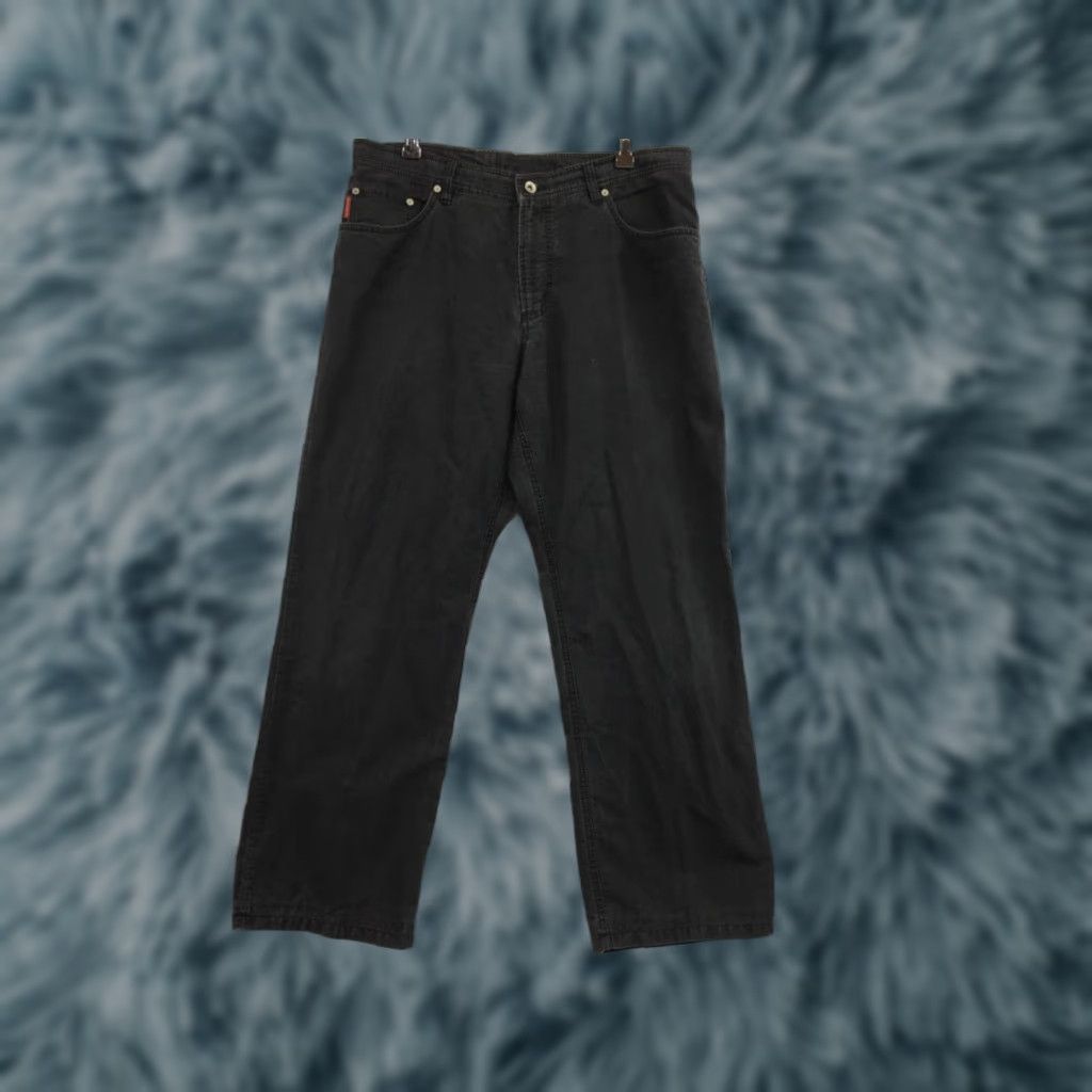 Vintage Alberto Jeans Mens black Denim Straight Pants Lose Fit casual mens 34x29 Size US 34 / EU 50 - 1 Thumbnail