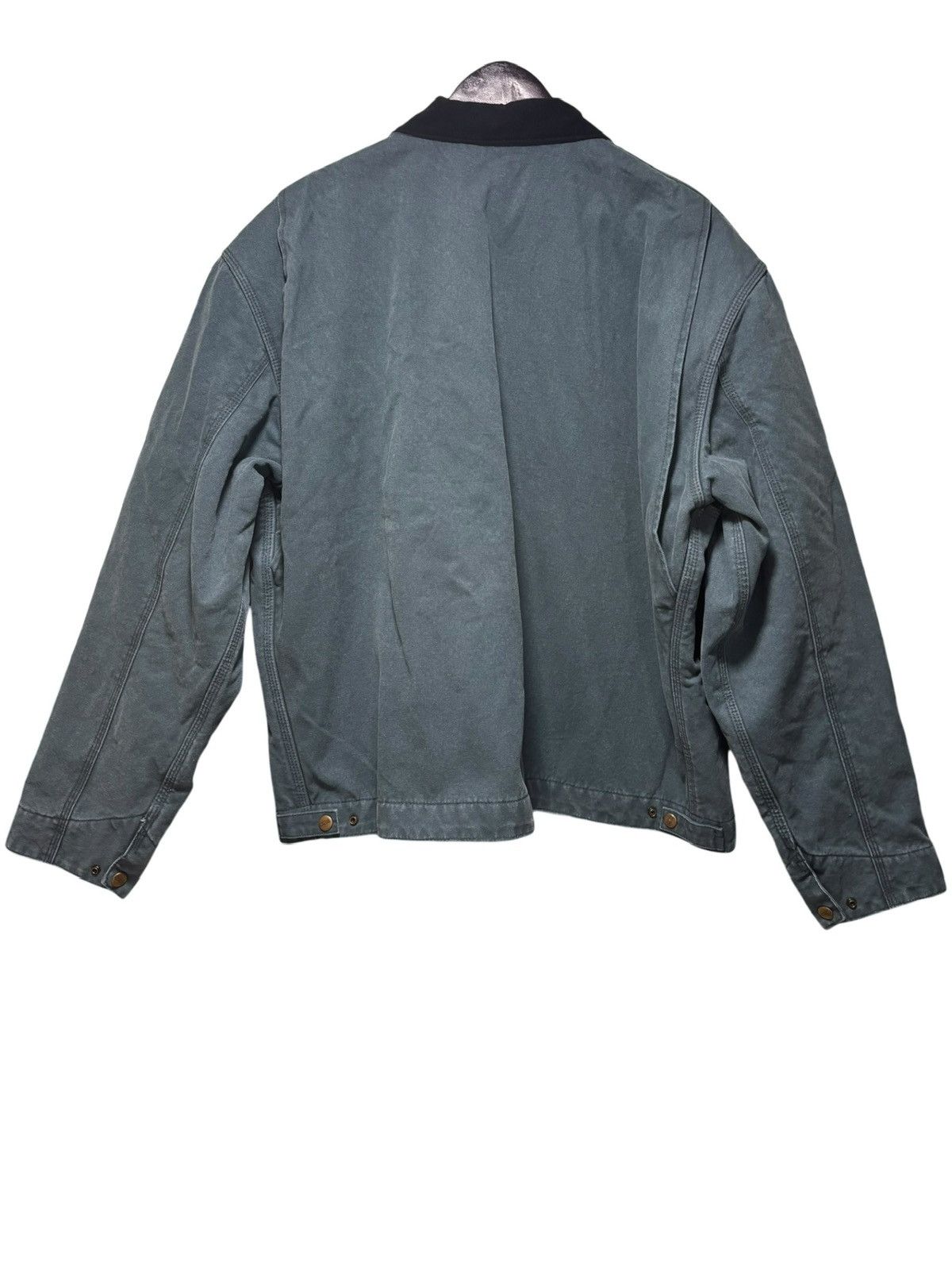 Carhartt Vintage Cahartt Blue Moss Detroit Canvas Jacket Blanket Line Size US XL / EU 56 / 4 - 10 Thumbnail