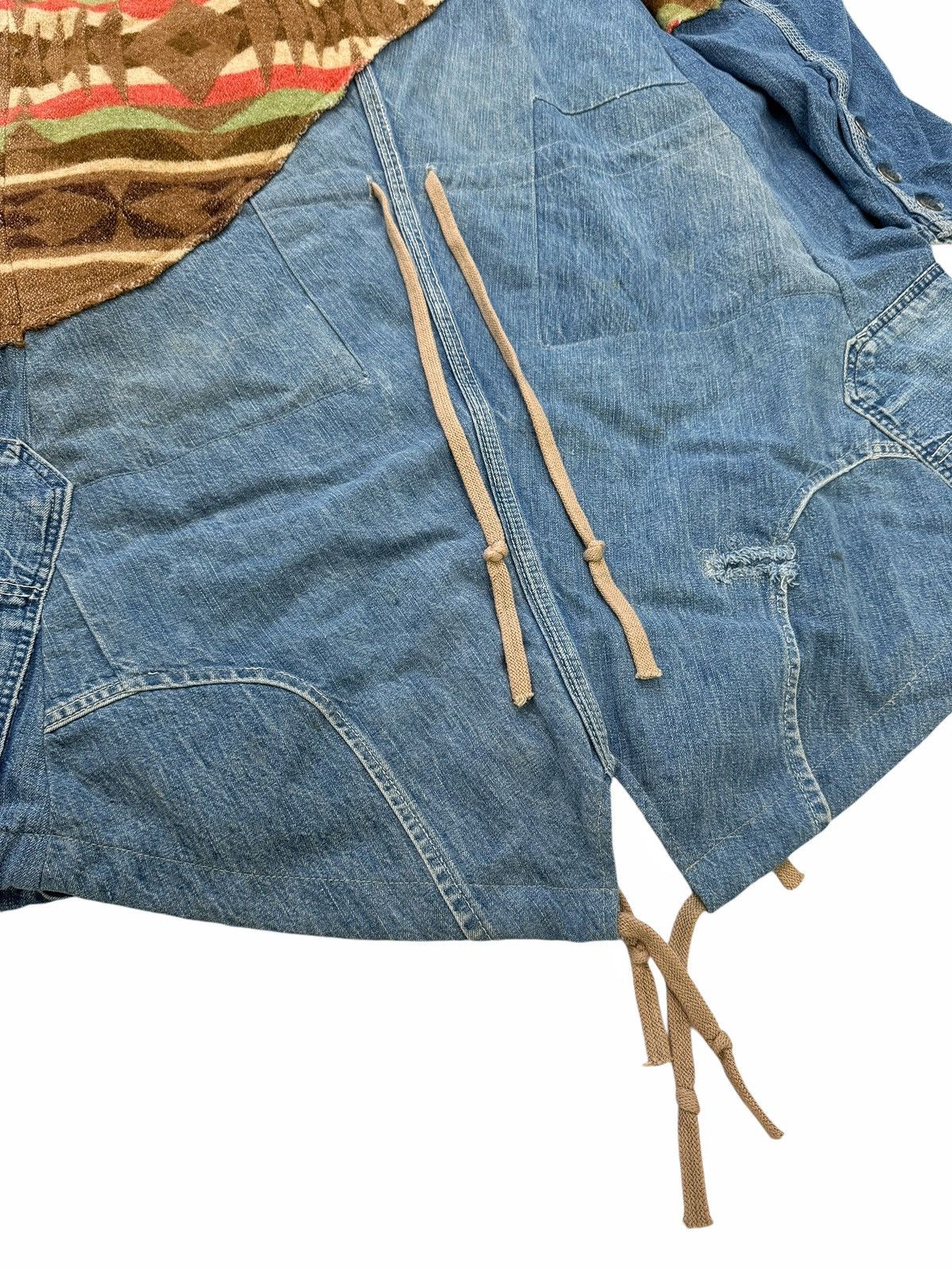 Greg Lauren $5,200 GRAIL 50/50 Modern Artist Coat Navajo Pattern & Denim Size US M / EU 48-50 / 2 - 13 Thumbnail