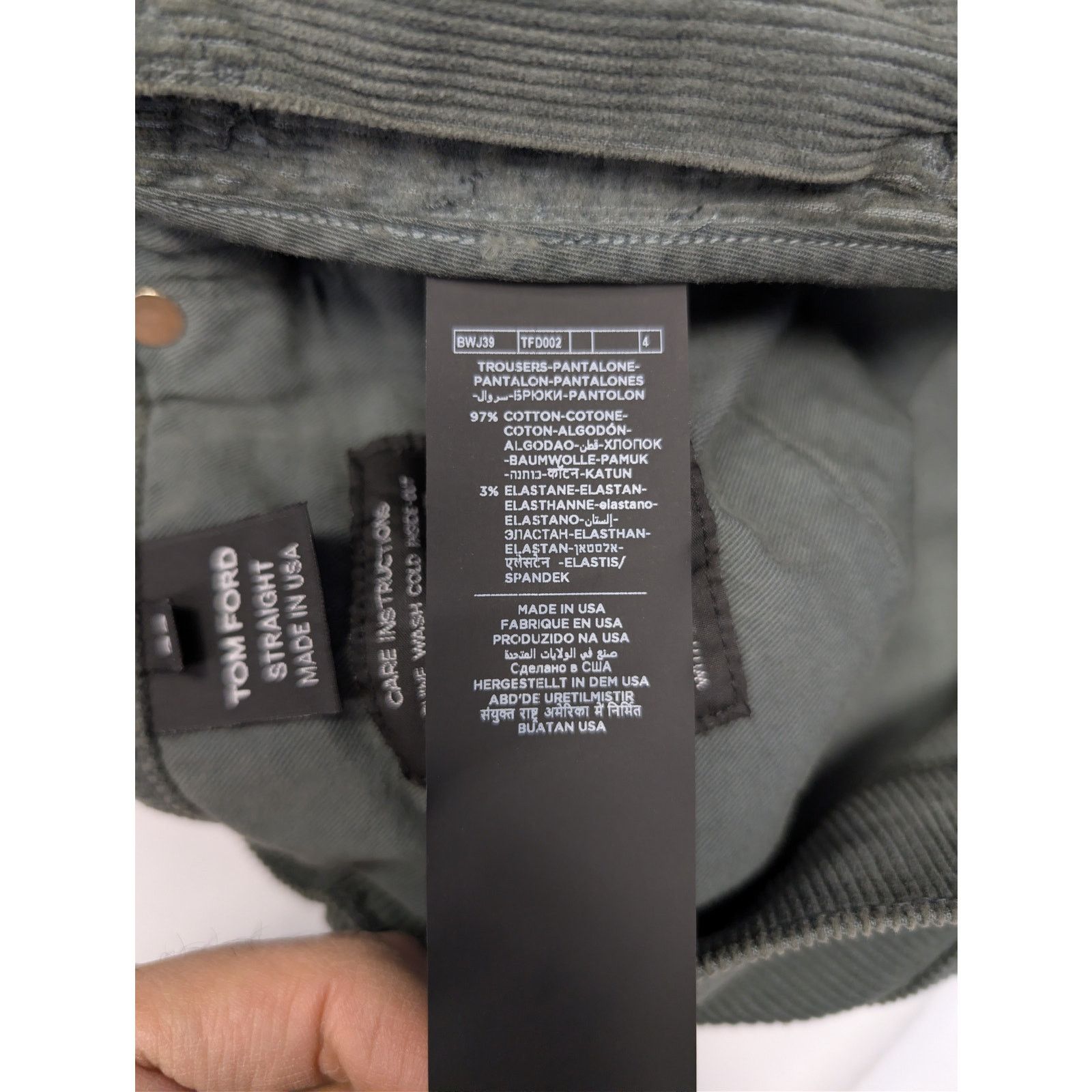 Tom Ford Straight Jeans in Khaki BNWT 33 Size US 33 - 18 Thumbnail