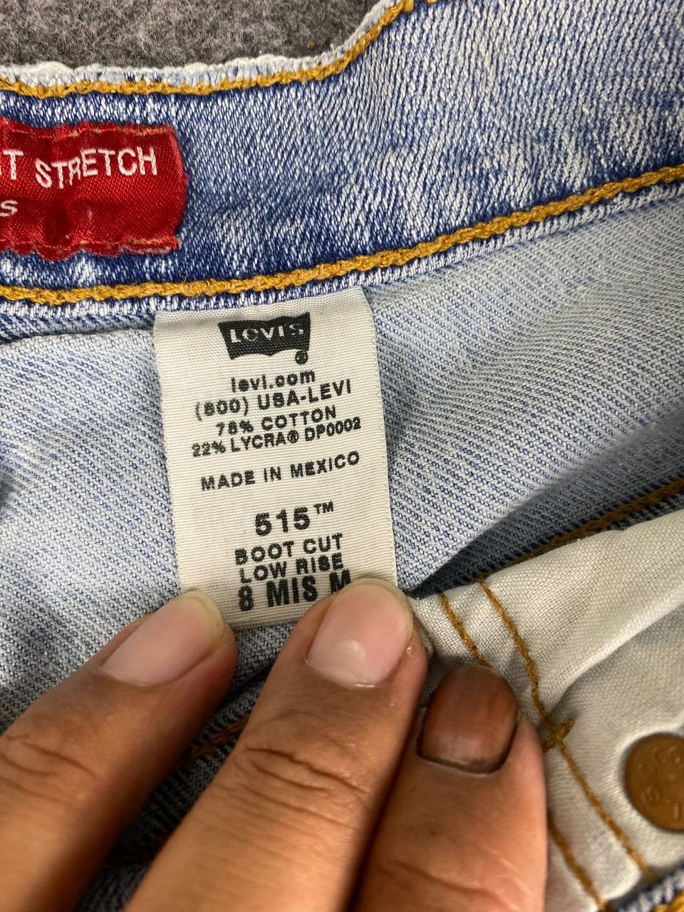 Levi's vintage levis 515 bootcut stretch denim nice design Size 33" - 15 Thumbnail
