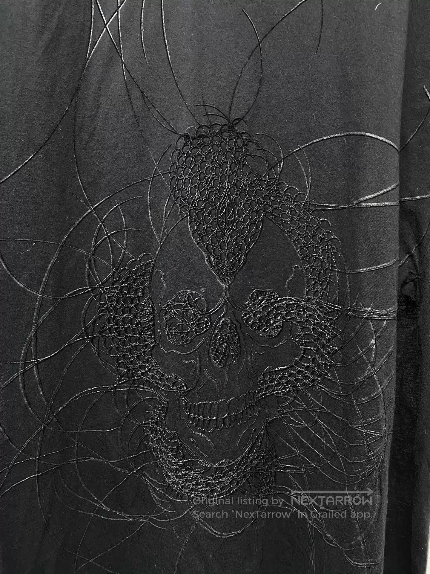 Yohji Yamamoto Black Long Sleeve Skull Embroidered Shirt L. Size US L / EU 52-54 / 3 - 5 Thumbnail