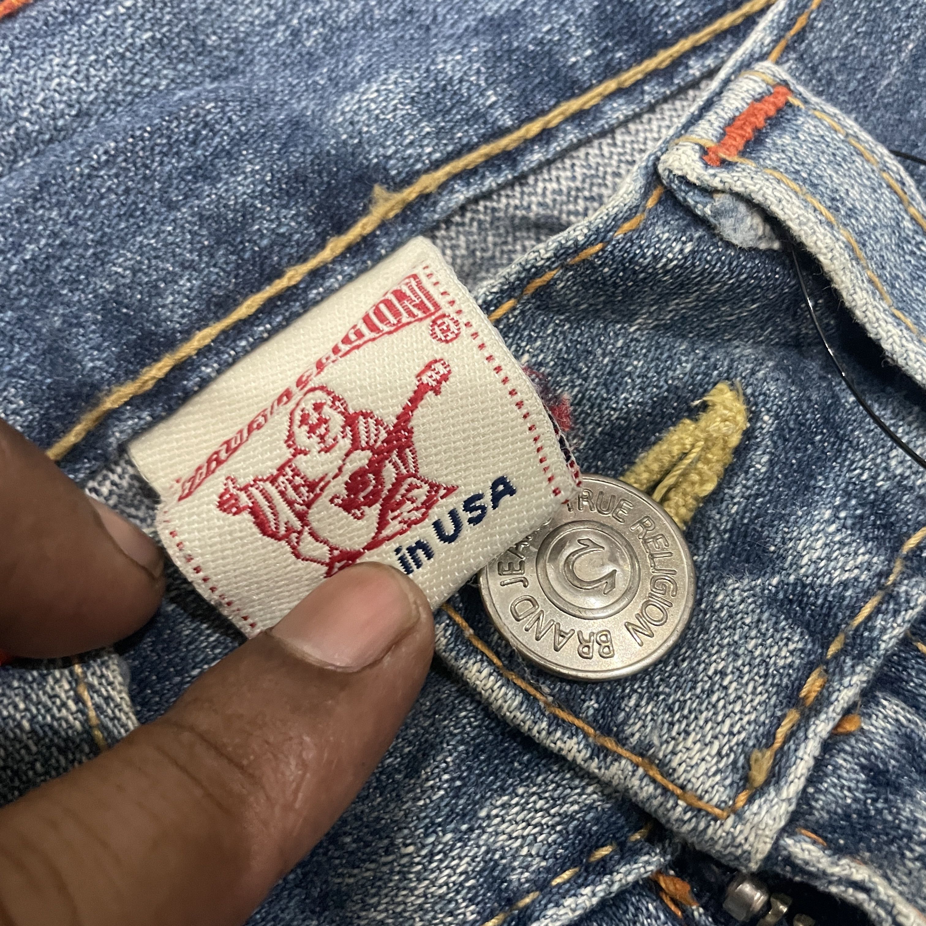True Religion Vintage 90s True Religion Flare Distressed Denim Size 31" - 5 Thumbnail