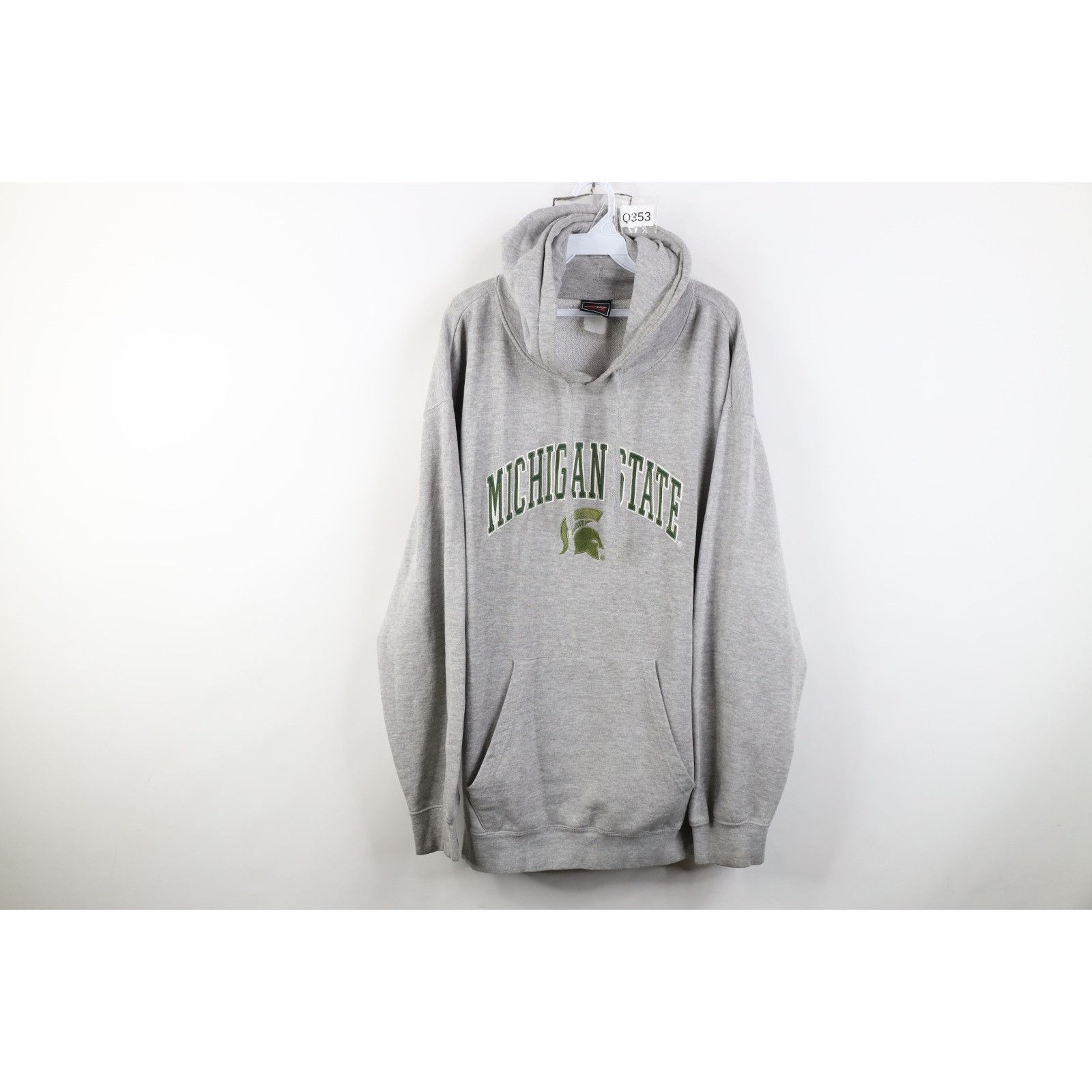 Vintage Vintage 90s Y2K Distressed Michigan State University Hoodie Size US XXL / EU 58 / 5 - 1 Thumbnail