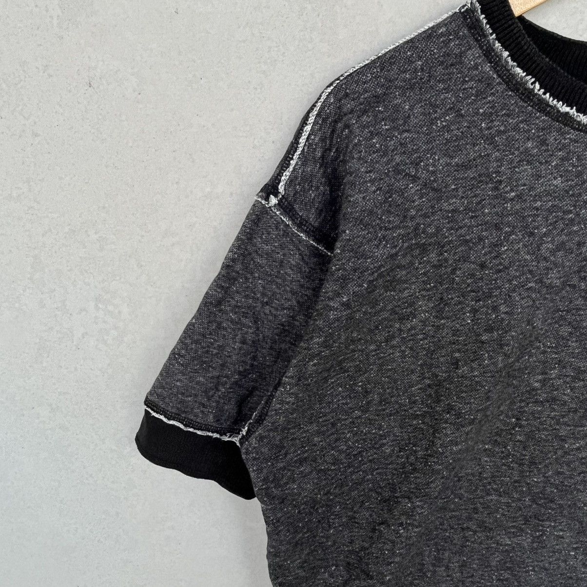 Other Vintage 90s Black & Grey Tee With White Stitching Size L Size US L / EU 52-54 / 3 - 5 Thumbnail