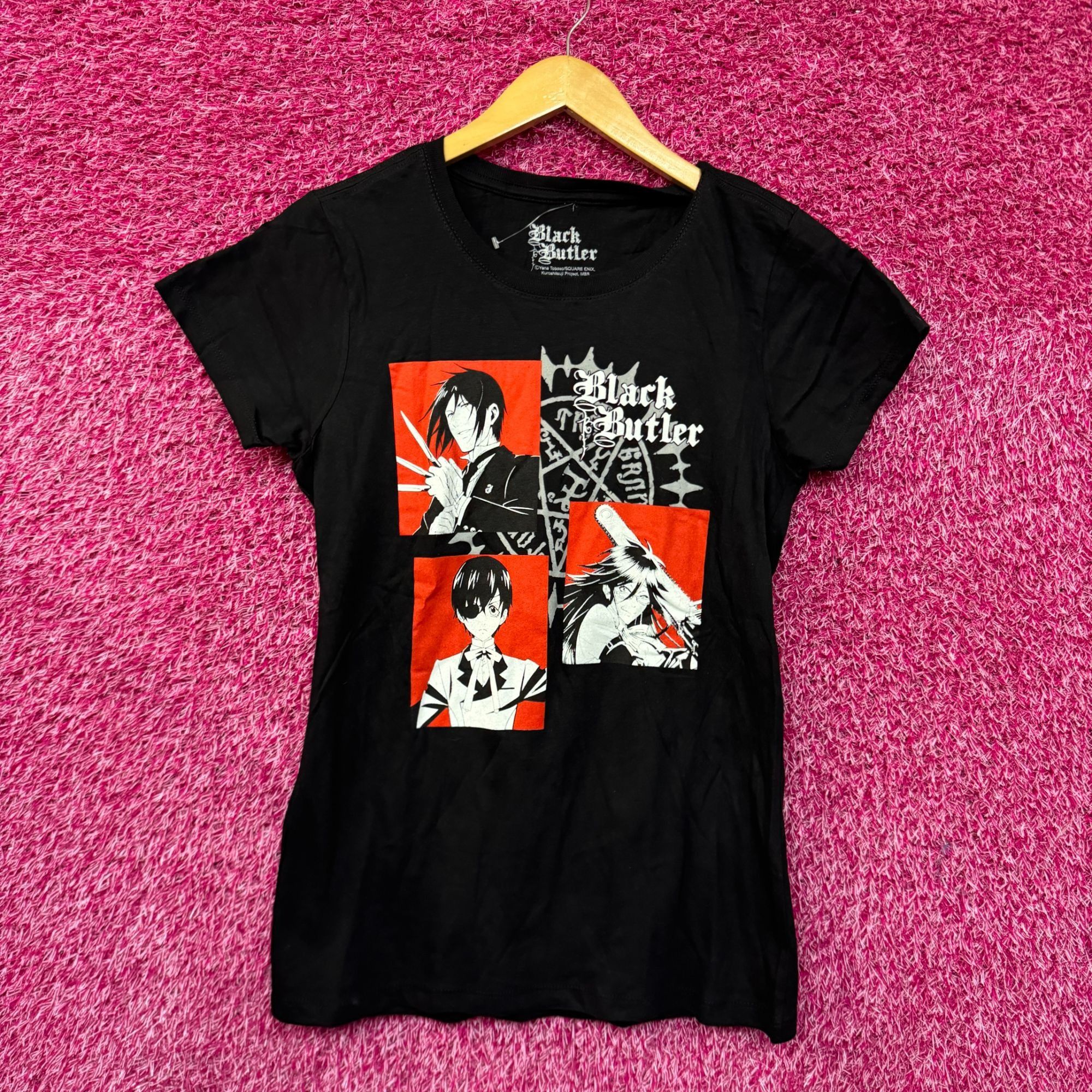 Anime Black Butler Ciel Sebastian & Grell Anime Women’s Tee M Size US M / EU 48-50 / 2 - 1 Thumbnail