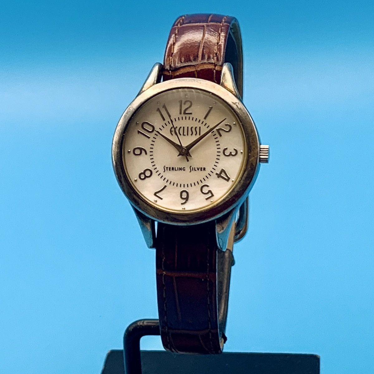 Ecclissi Sterling Silver Womens Watch Works New Battery ECCLISSI 22690 925 Sterling Silver Quartz Analog Women main image 4