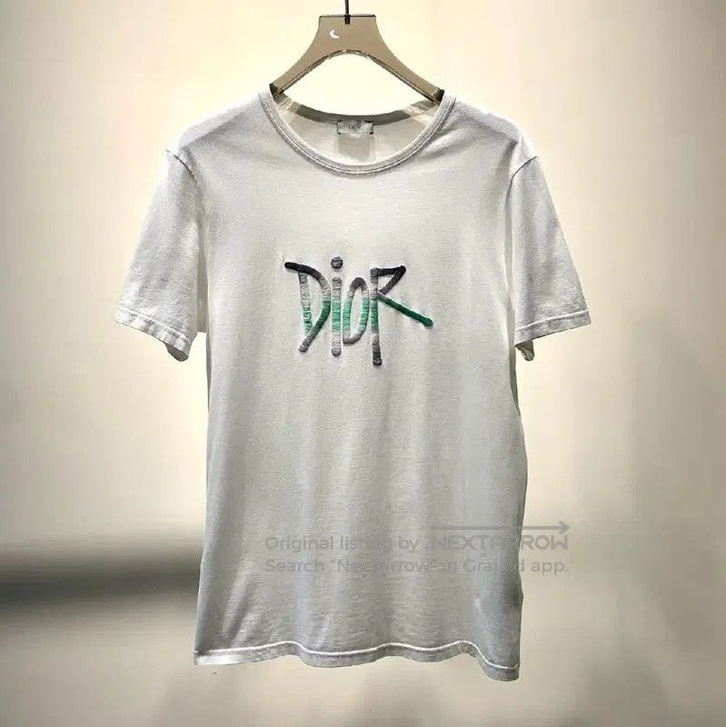 Dior White Cotton Men's T-shirt .