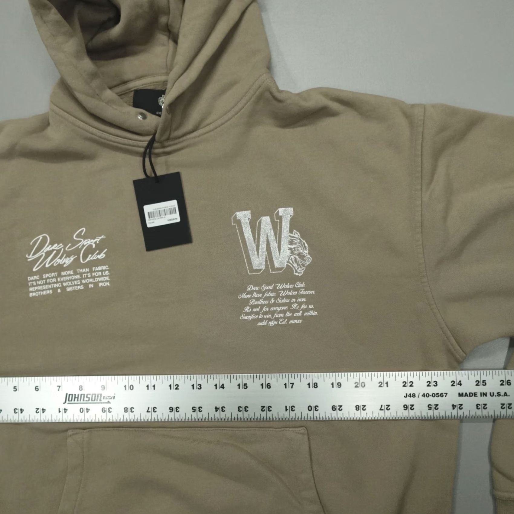 Darc Sport Darc Sport Hoodie Our Mark Pierce M Taupe Men Size M Logo Graphic Print Pullover Hooded Bodybuilding Sports Fall Winter Size US M / EU 48-50 / 2 - 7 Thumbnail
