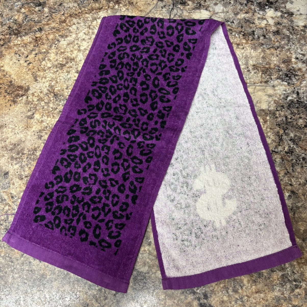 Swagger Swagger Purple leopard print Towel Size ONE SIZE - 4 Thumbnail