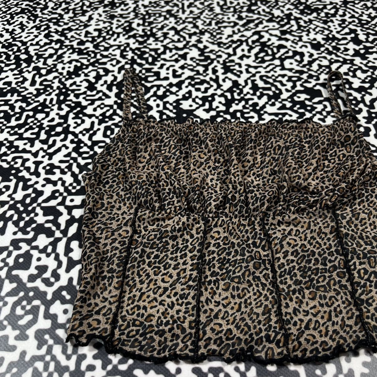 Vintage Vintage Y2K Leopard Sexy Retro Tank Top Sleeveless Size S / US 4 / IT 40 - 8 Thumbnail