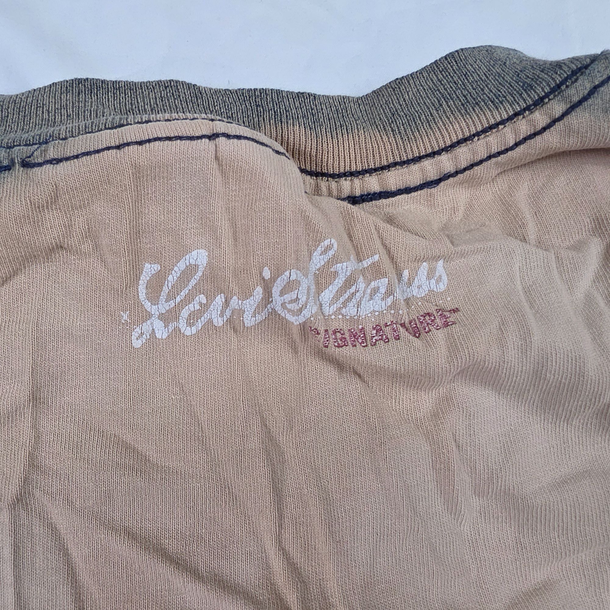 Levi's Vintage Levi Strauss Mens XL Beige Graphic USA Flag Distress Size US XL / EU 56 / 4 - 3 Thumbnail