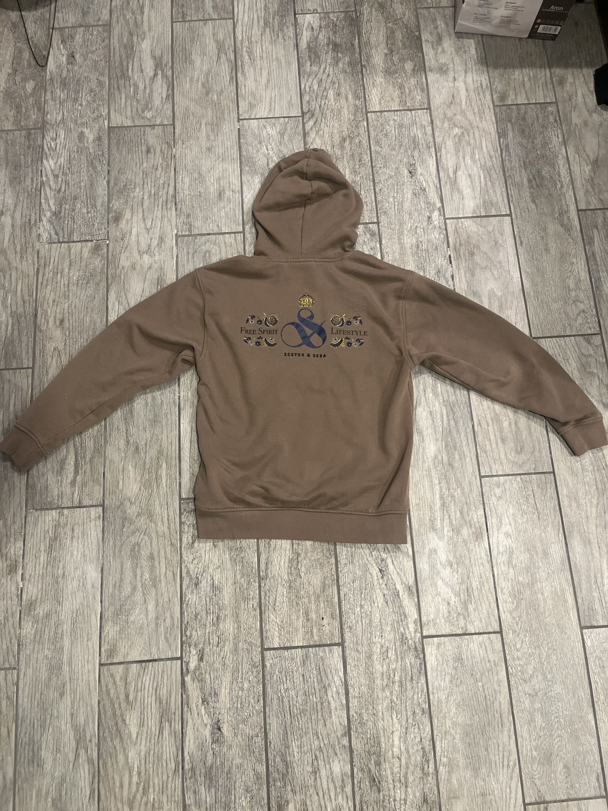 Scotch & Soda Scotch&soda embroidered brown hoodie Size US S / EU 44-46 / 1 - 2 Thumbnail