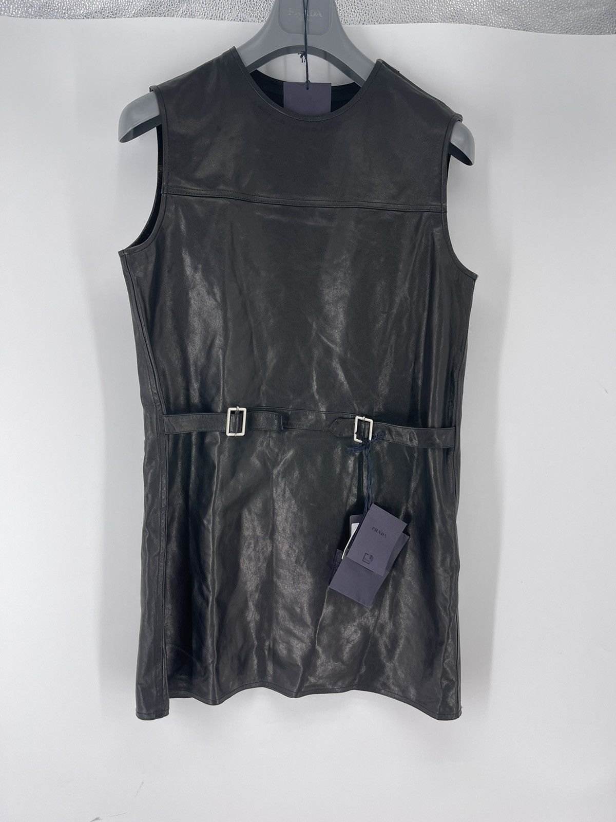 Prada Prada Sleeveless Vitello Jacket Size US S / EU 44-46 / 1 - 2 Thumbnail