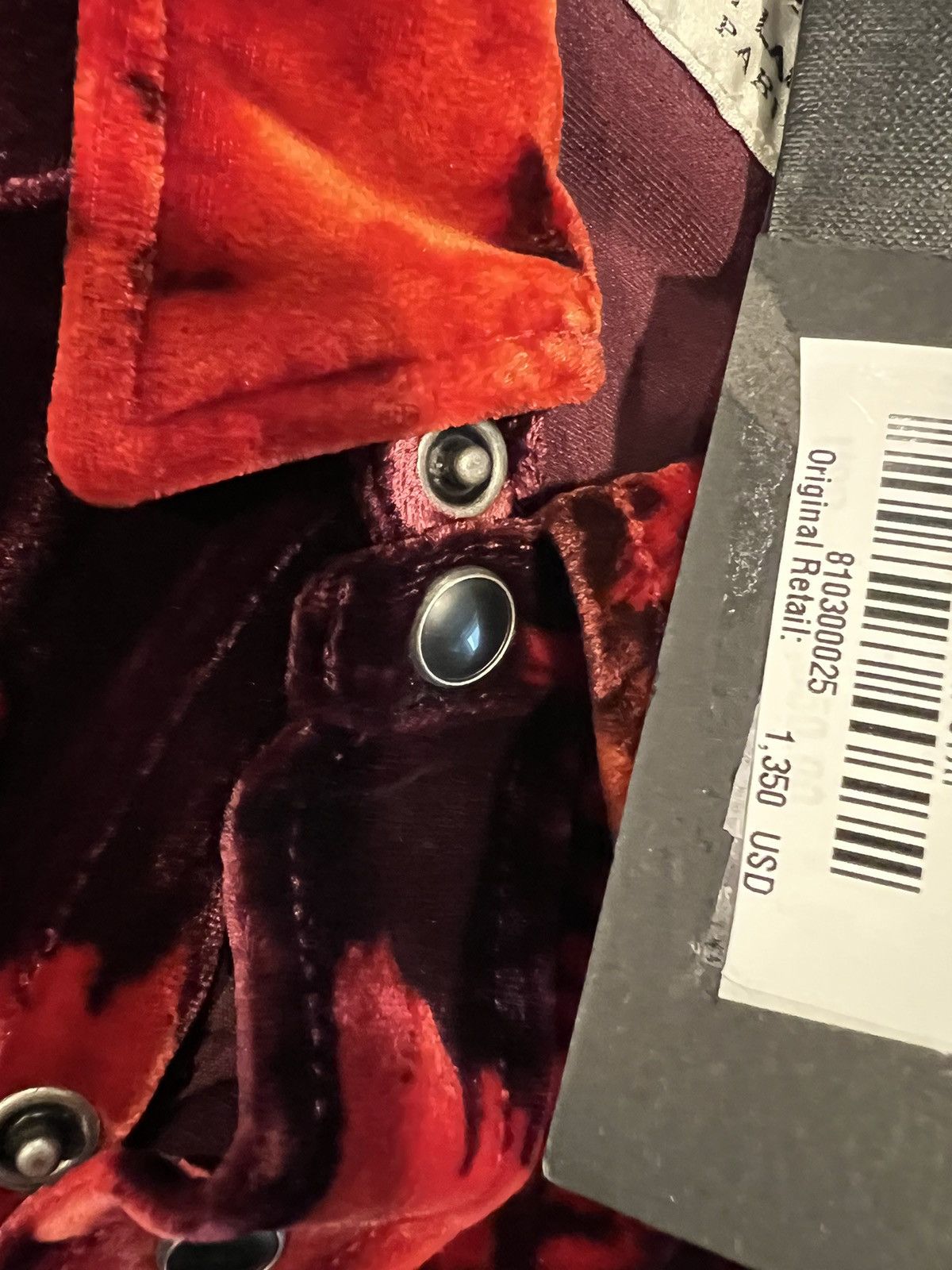 Saint Laurent Paris Saint Laurent men’s Devore velvet shirt. M. $1350 Size US M / EU 48-50 / 2 - 10 Thumbnail