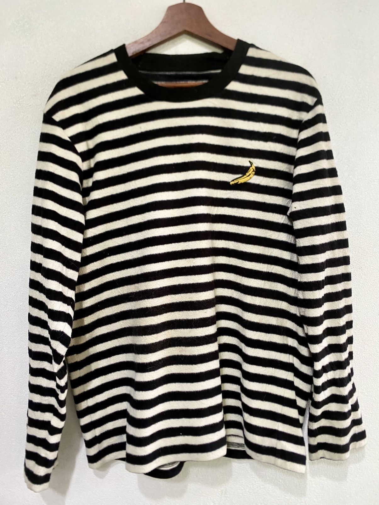 Andy Warhol × Japanese Brand × Uniqlo Andy Warhol Velvet Striped Long Sleeve T Shirt Size US L / EU 52-54 / 3 - 1 Thumbnail