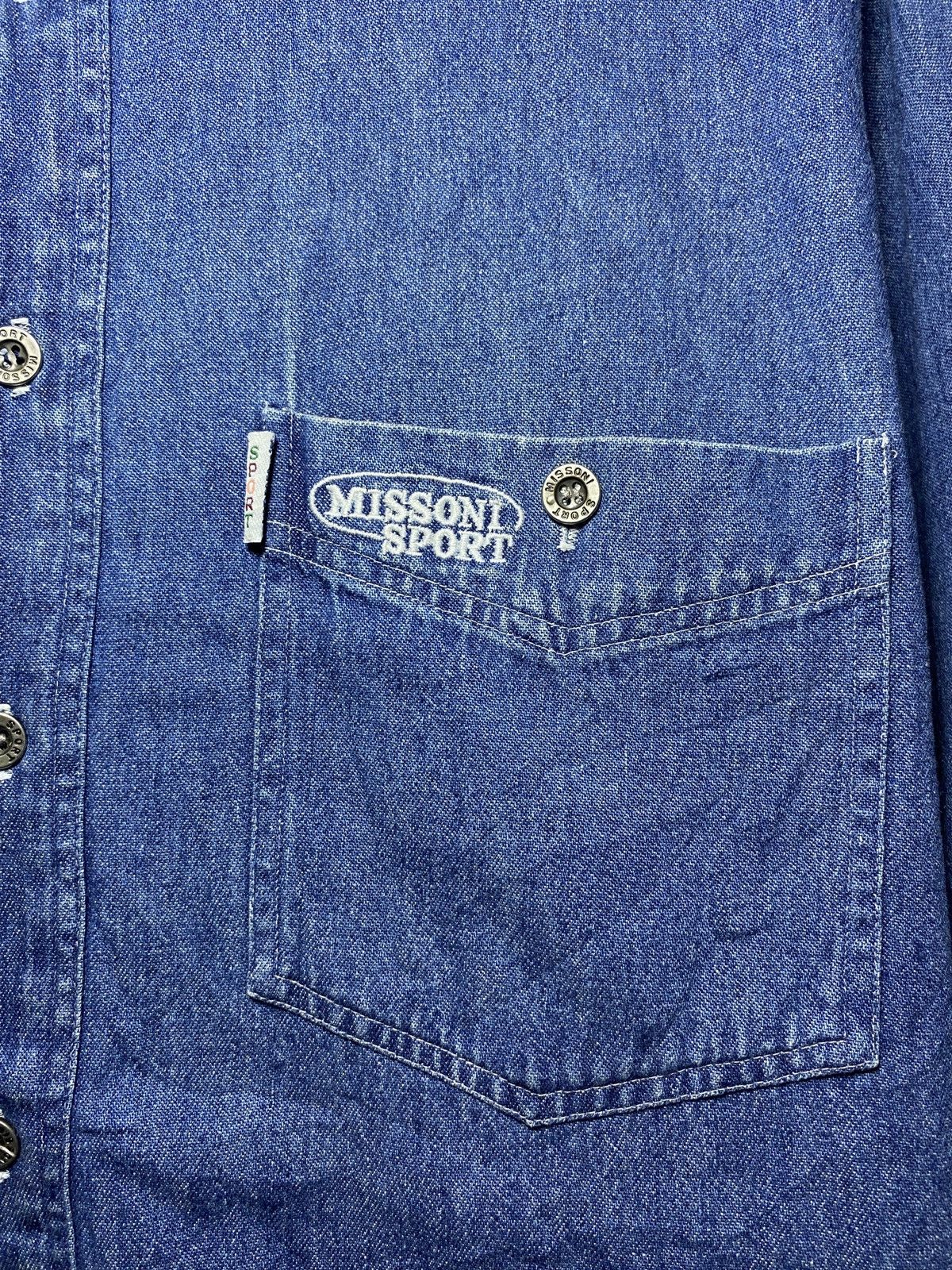 Missoni × Vintage Missoni Sport Vintage Shirt Jeans Denim Size US XL / EU 56 / 4 - 4 Thumbnail