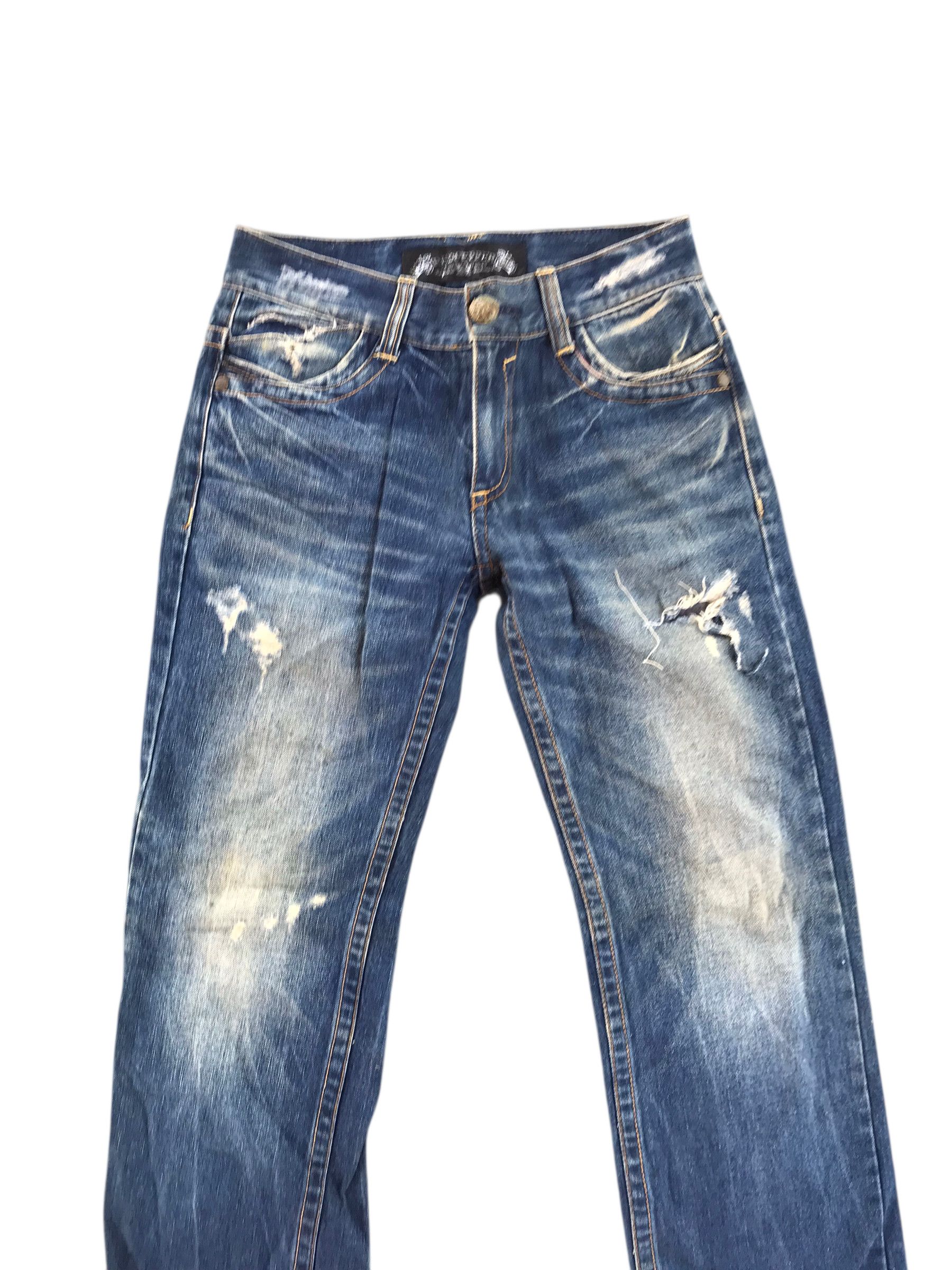 Tornado Mart Heat Red pepper disressed Denim-Size 32-If six was nine Size US 31 - 9 Thumbnail