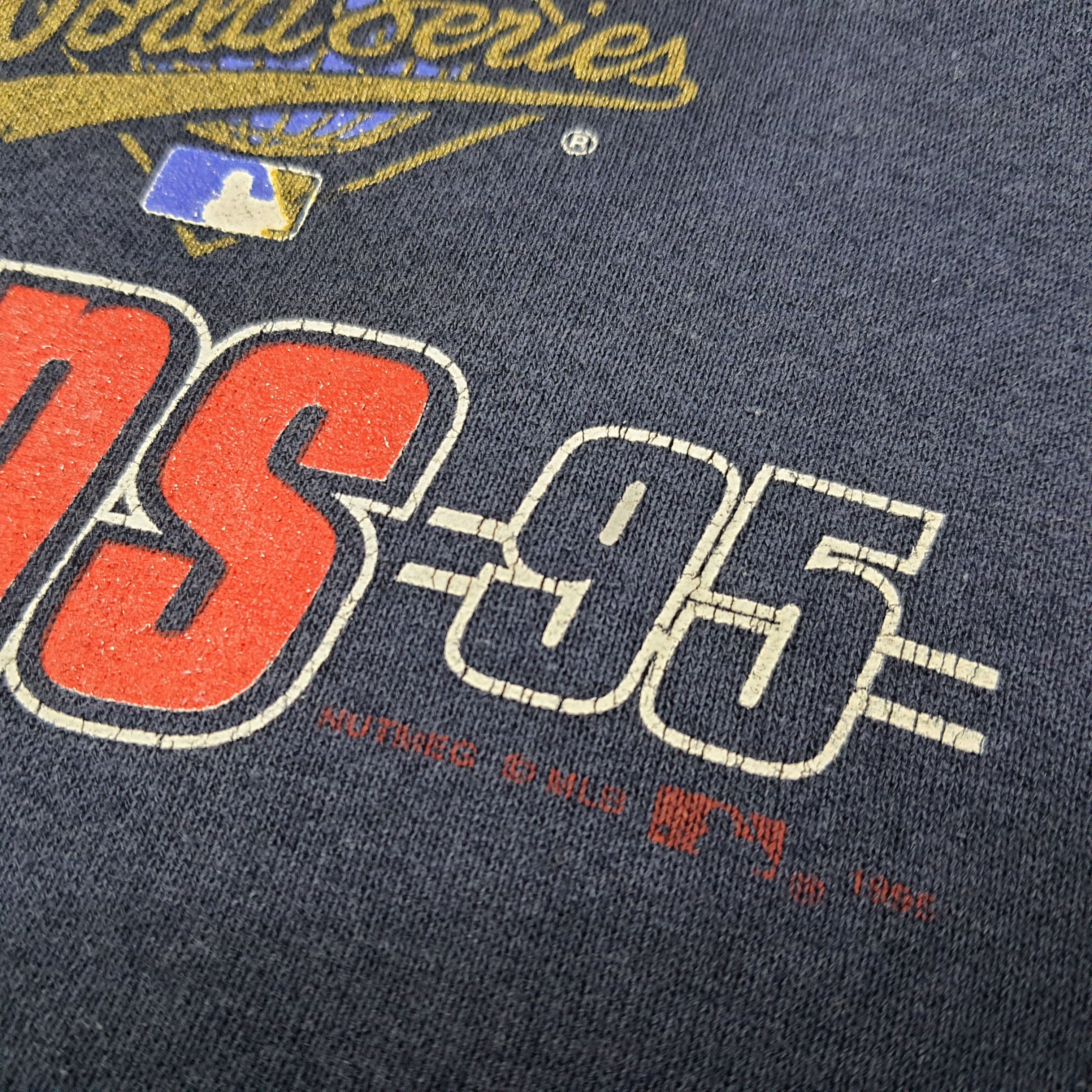 Lee Vintage 90s Cleveland Indians World Sweatshirt C287N12 Size US L / EU 52-54 / 3 - 3 Thumbnail