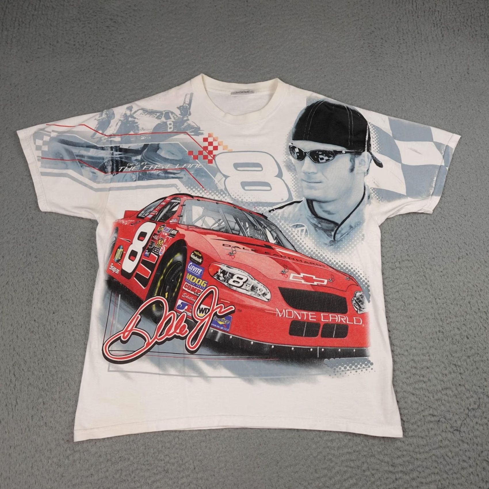Chase Authentics VINTAGE Dale Earnhardt Jr Shirt Mens M White Chase Authentics NASCAR AOP Shirt Size US M / EU 48-50 / 2 - 2 Thumbnail