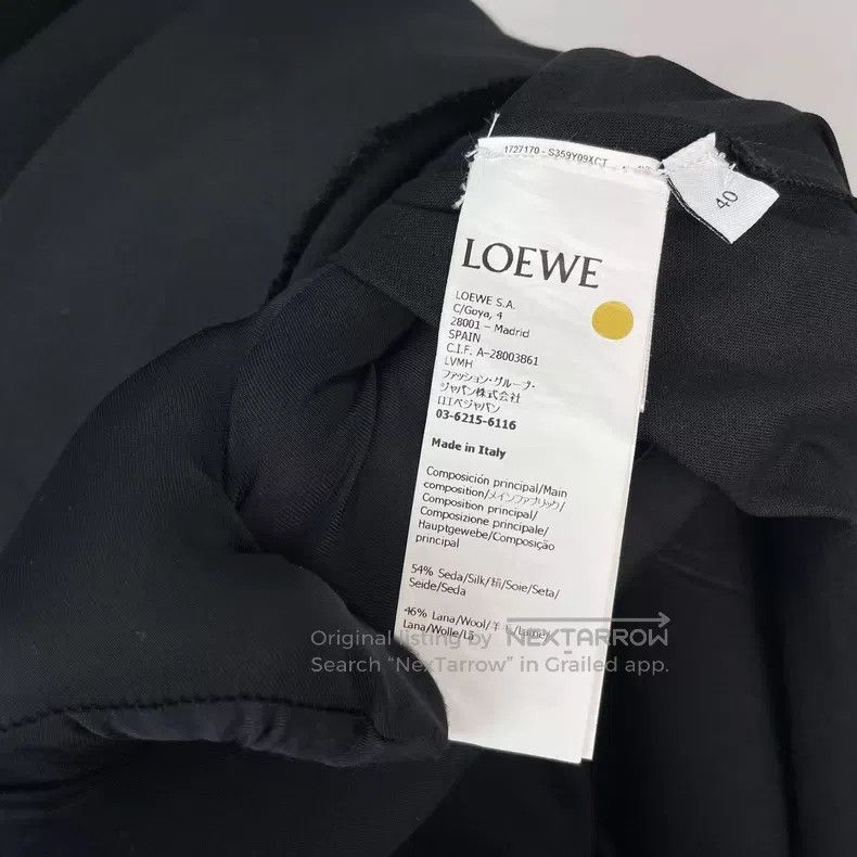 Loewe Loewe Black Round Neck Fringe Mixed Fiber Dress Size S / US 4 / IT 40 - 5 Thumbnail