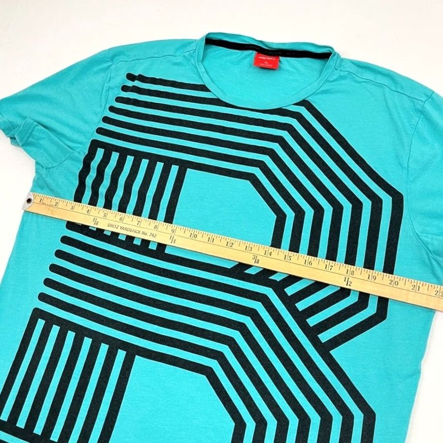 Vintage Bjorn Borg Shirt Mens XL Blue Teal Active Tennis Workout Training Liam Graphic Print Size US XL / EU 56 / 4 - 6 Thumbnail